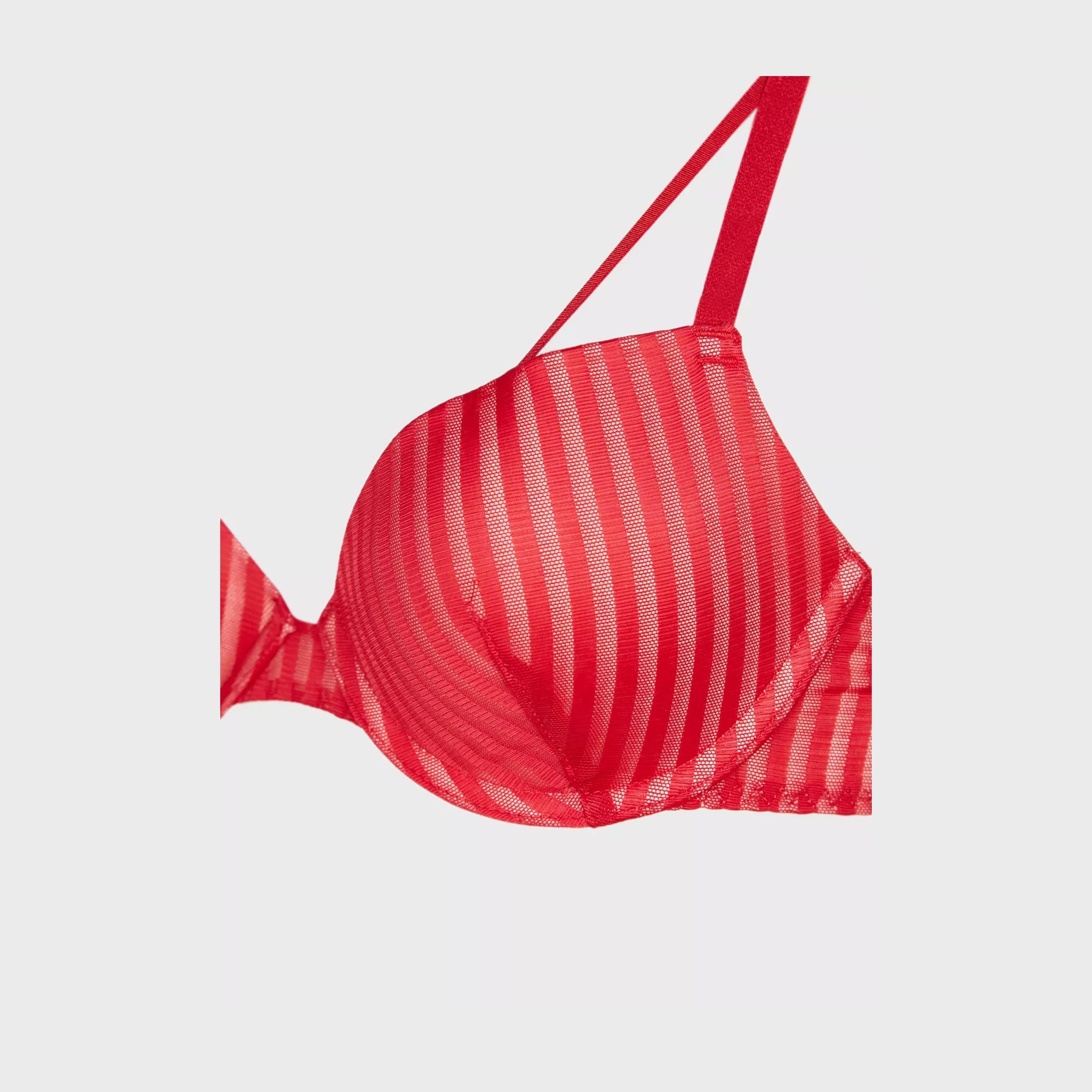 حمالة صدر نسائية بلون حمراء ووردية غير مبطنة بحمالة صدر نسائية بلون لا سينزا الفاتح-women-clothing-lingerie-bras-image-4