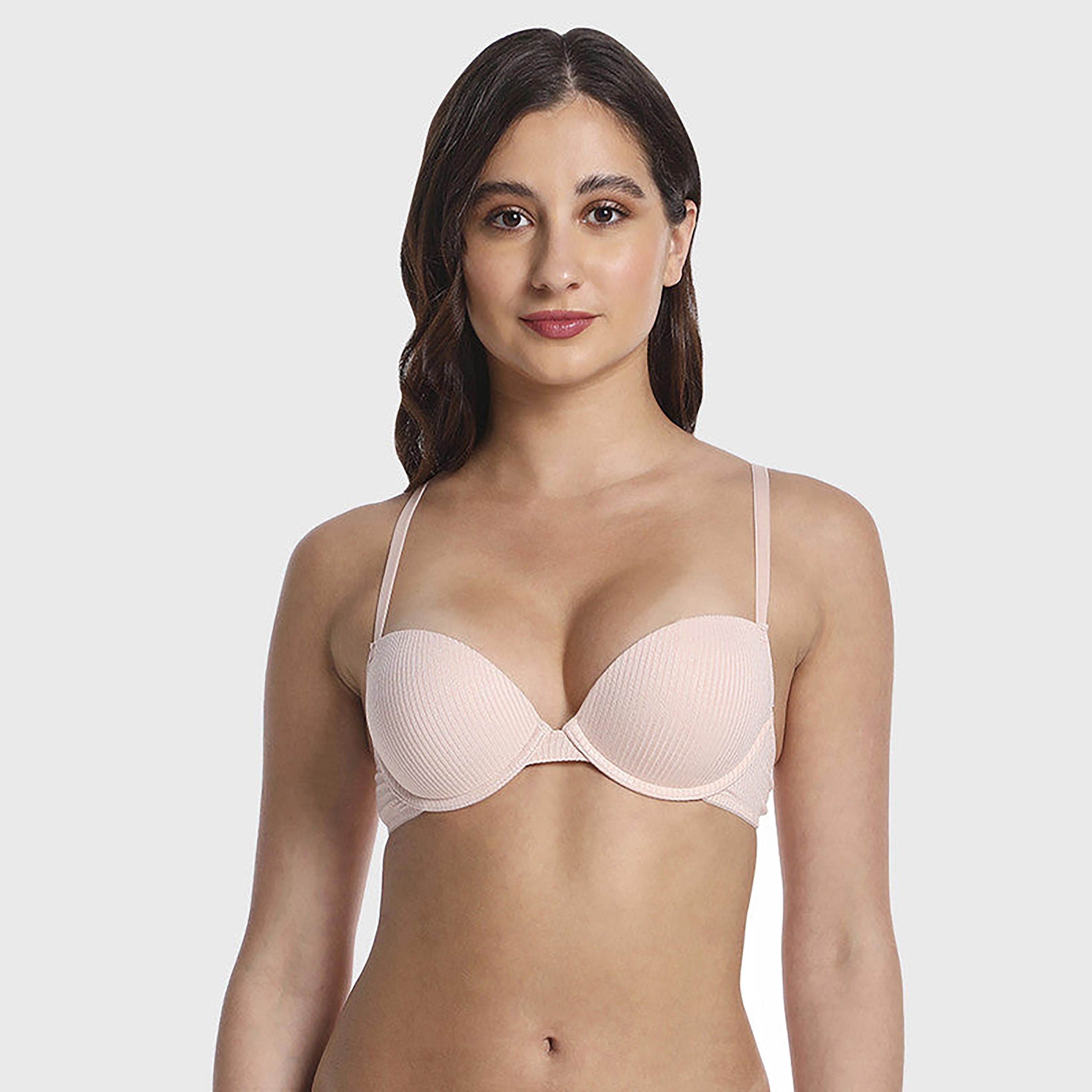 حمالة صدر نسائية وردية غير مبطنة بدون أسلاك لا سينزا العصرية-women-clothing-lingerie-bras-image-1