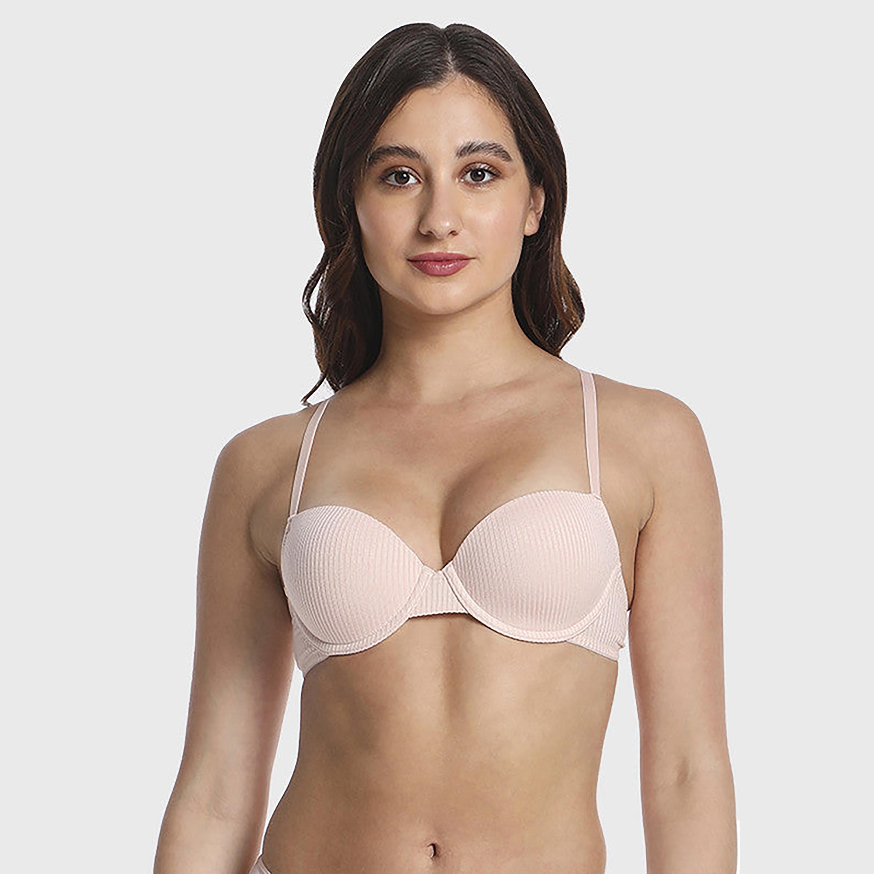 حمالة صدر بالكونيت نسائية وردية غير مبطنة بتصميم La Senza العصري بدون أسلاك-women-clothing-lingerie-bras-image-1
