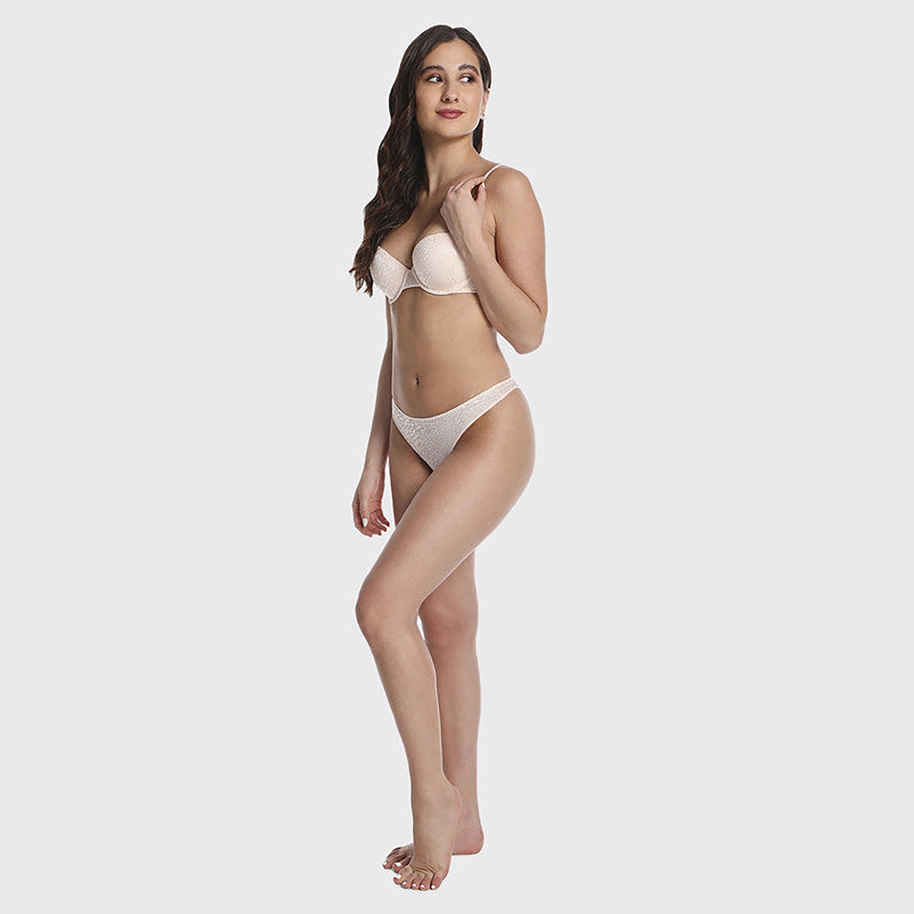 سراويل تشيكيني نسائية بلون كريم تان العصري بتغطية لا سينزا-women-clothing-lingerie-panties-image-5