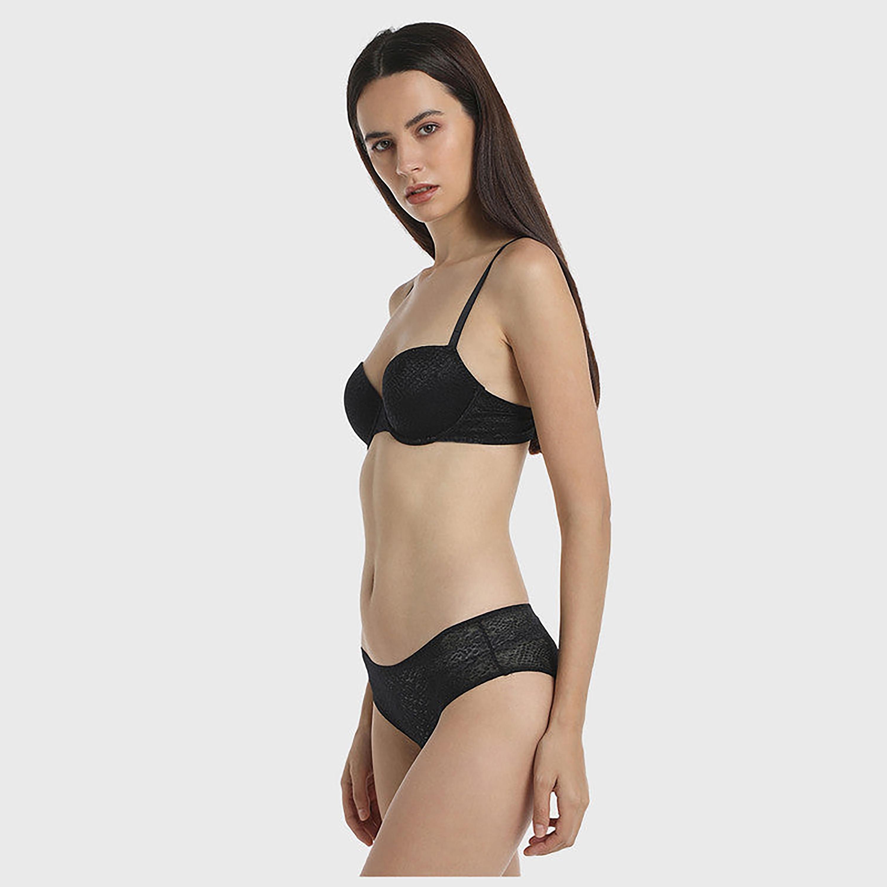 La Senza Medium Coverage Trendy Black Women's Hipster Briefs-women-clothing-lingerie-panties-image-6