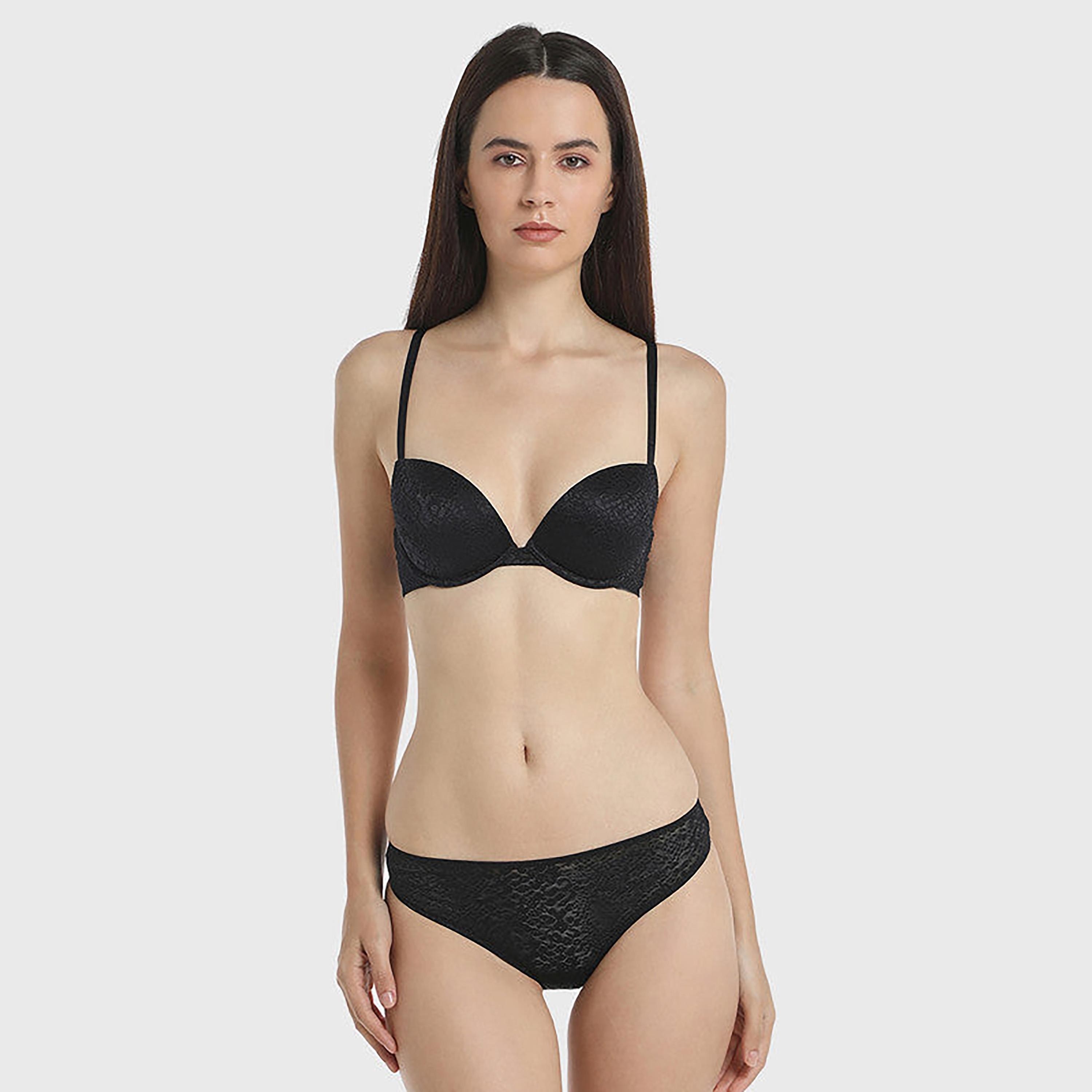 ملابس داخلية نسائية سوداء أنيقة بتغطية منخفضة-women-clothing-lingerie-panties-image-2