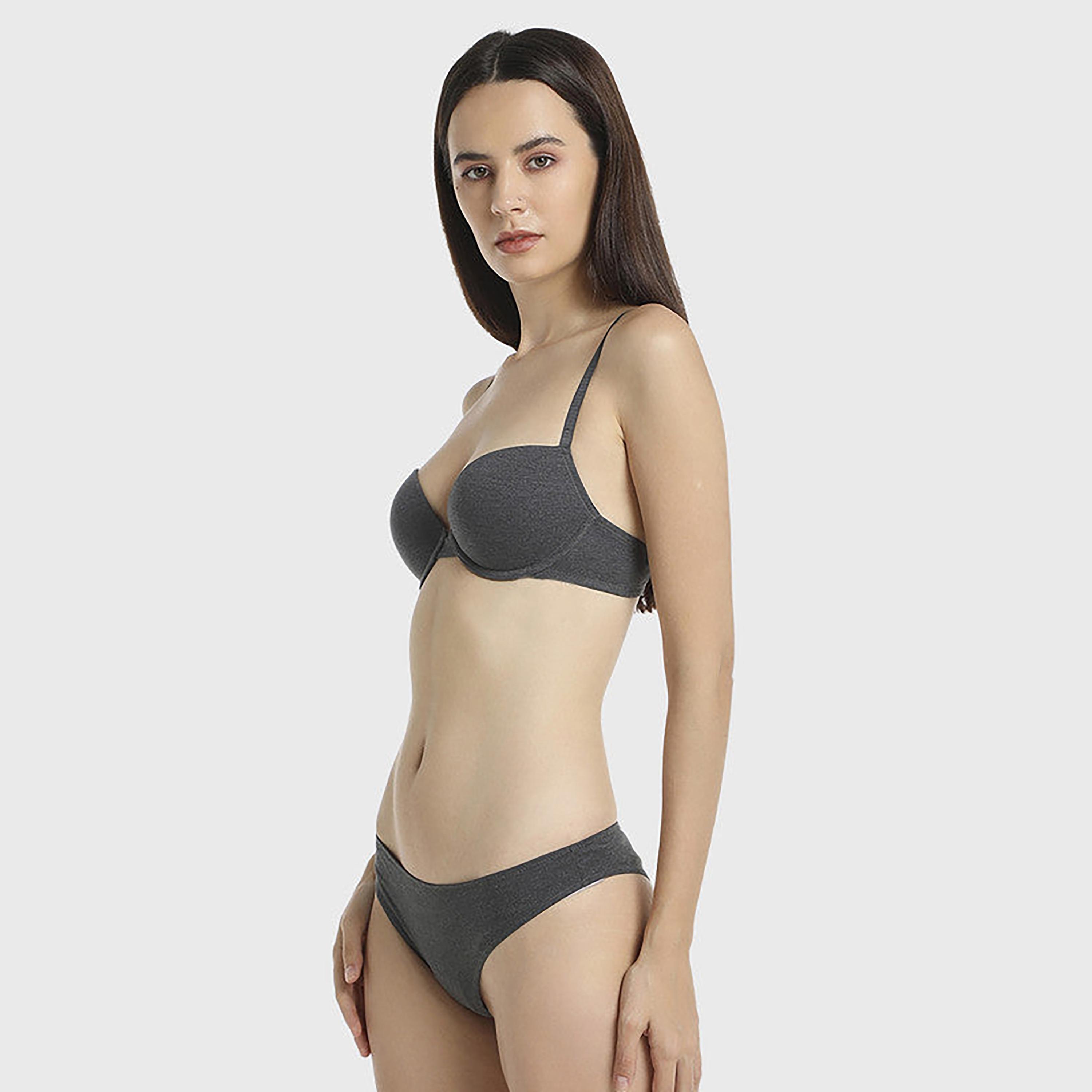 ملابس لا سينزا متوسطة التغطية العصرية الرمادية الداكنة الأنيقة للنساء الجريئة-women-clothing-lingerie-panties-image-6