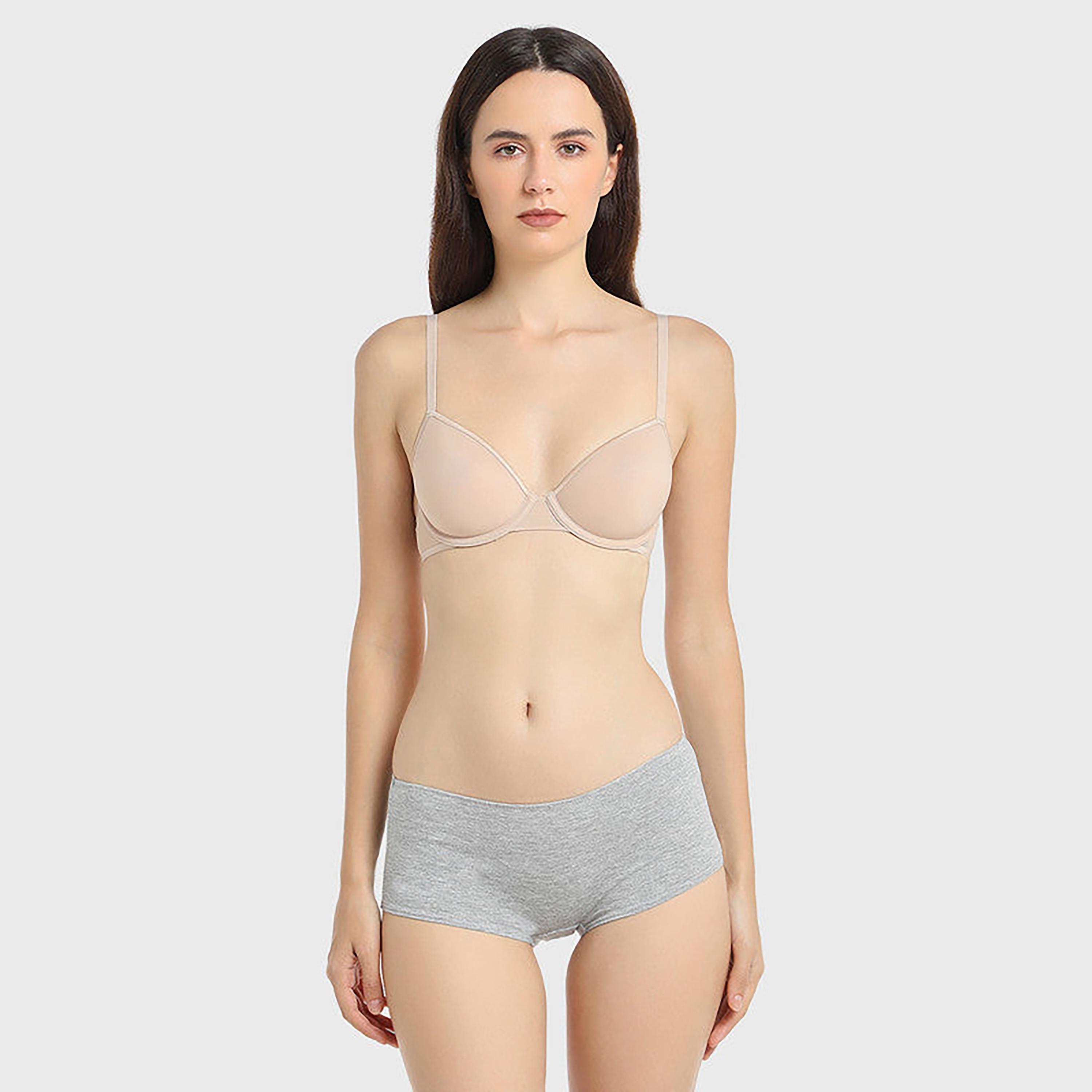 La Senza Medium Coverage Trendy Light Grey Women's Panties-women-clothing-lingerie-panties-image-2