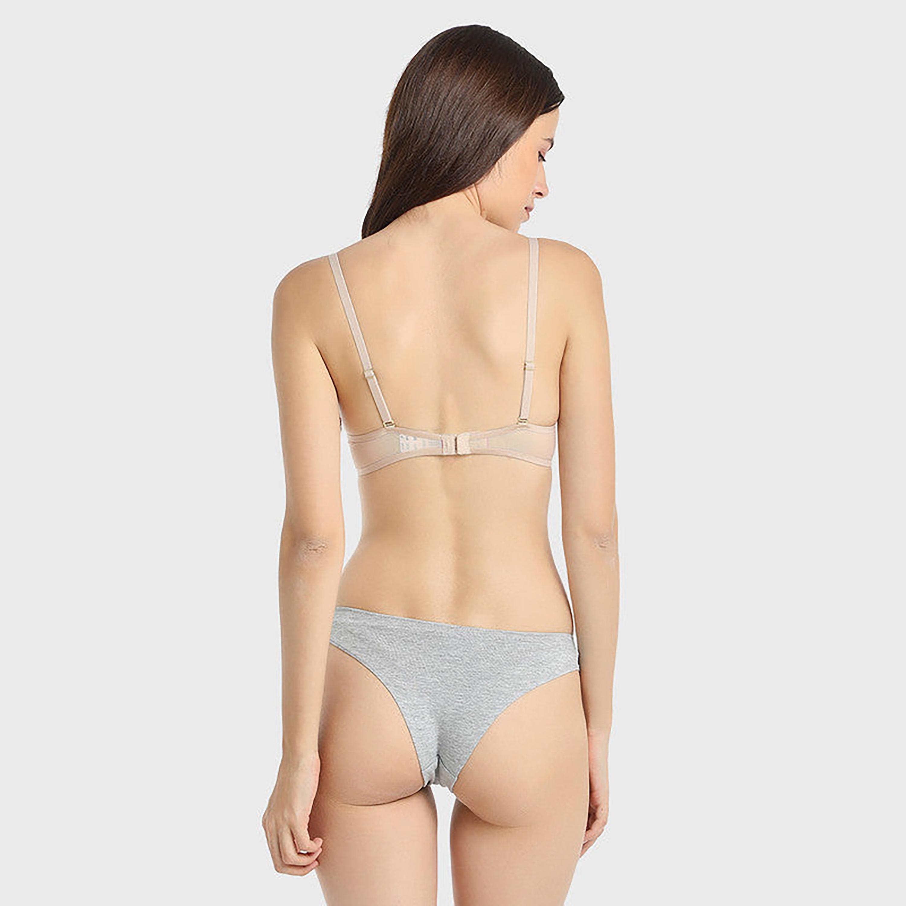 La Senza Low Coverage Light Grey Women's Cheeky Briefs-women-clothing-lingerie-panties-image-3