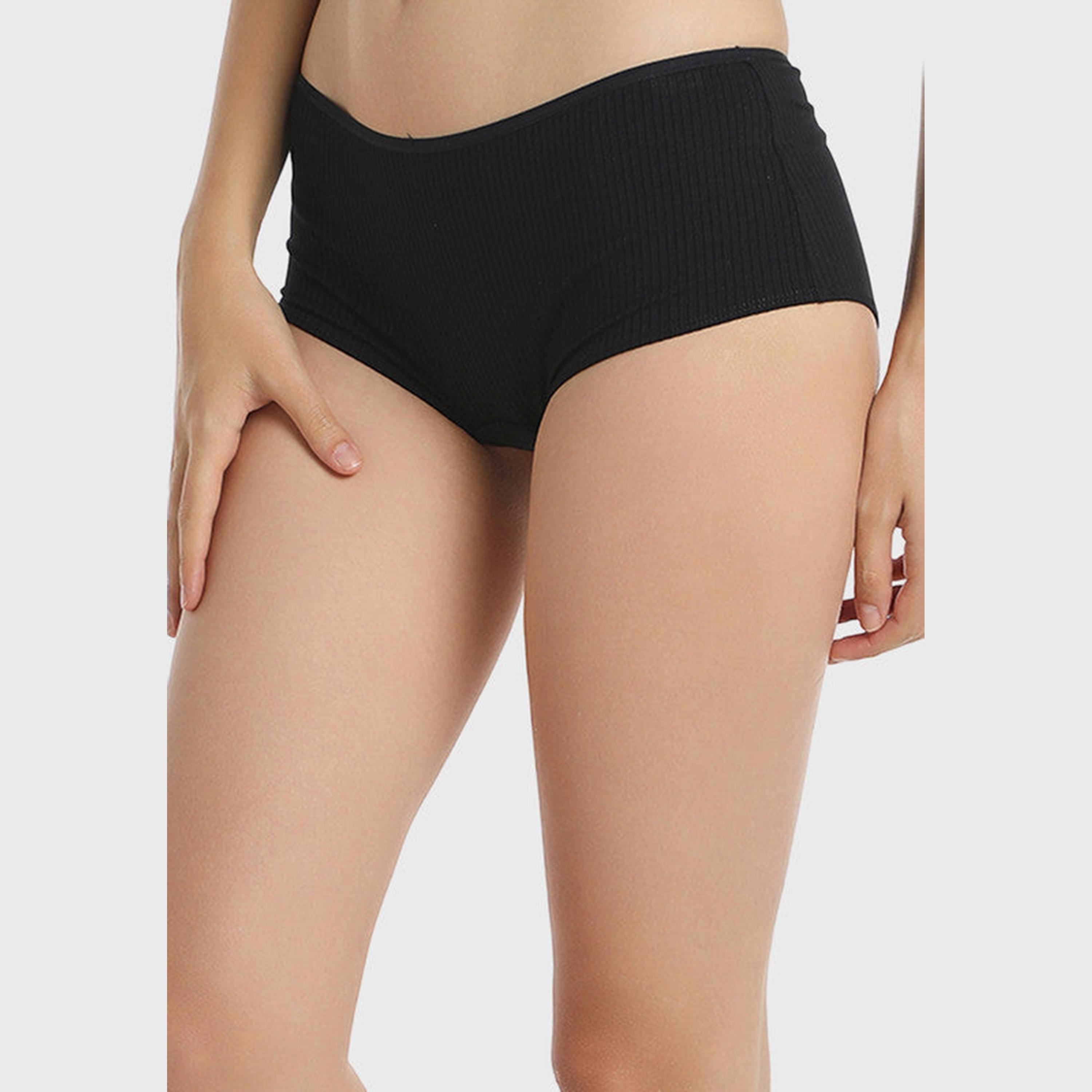 تغطية كاملة لمجلة لا سينزا: سراويل داخلية قصيرة للنساء السود الأنيقة-women-clothing-lingerie-panties-image-4