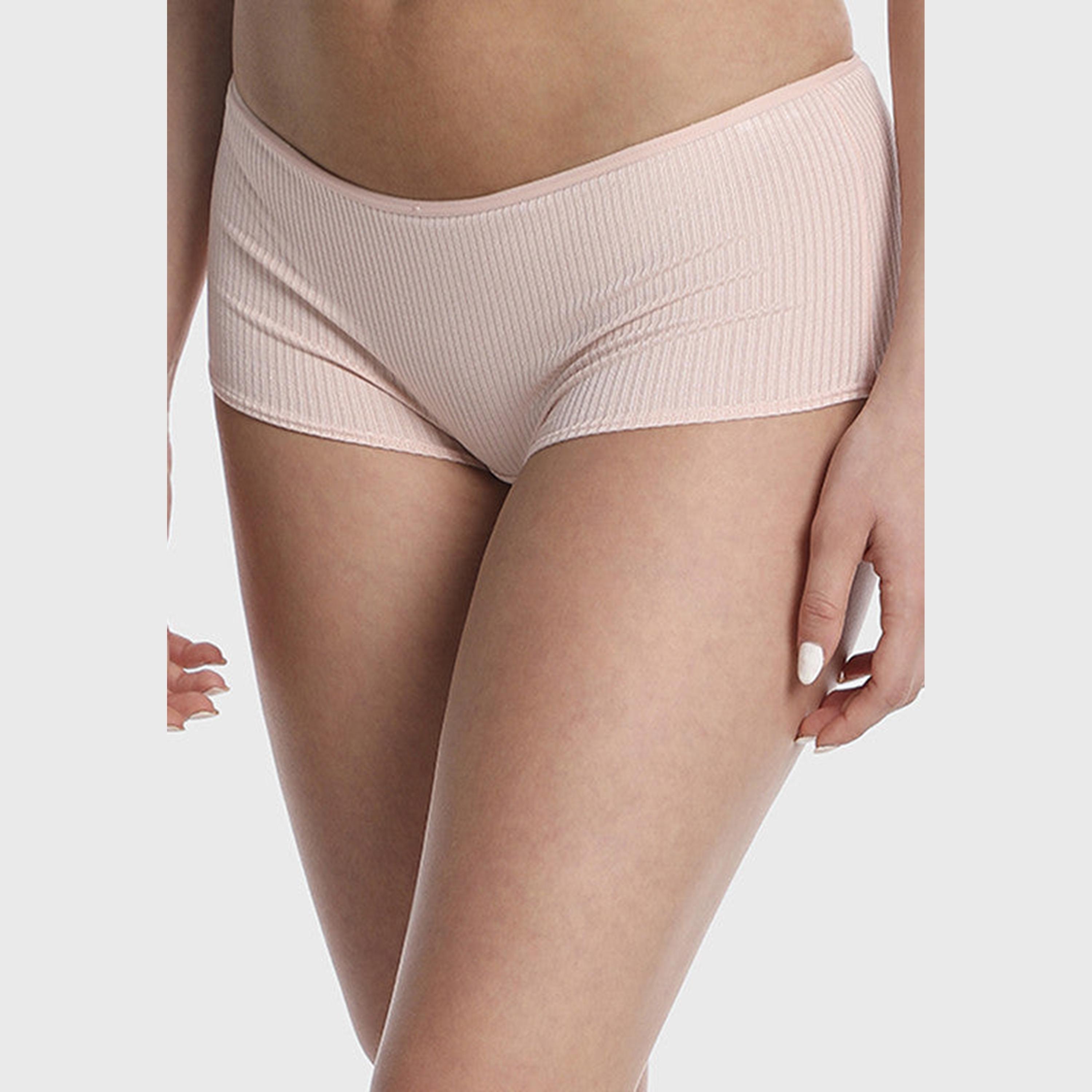 La Senza Full Coverage Trendy Pink Women's Boyshort Panties Briefs-women-clothing-lingerie-panties-image-4