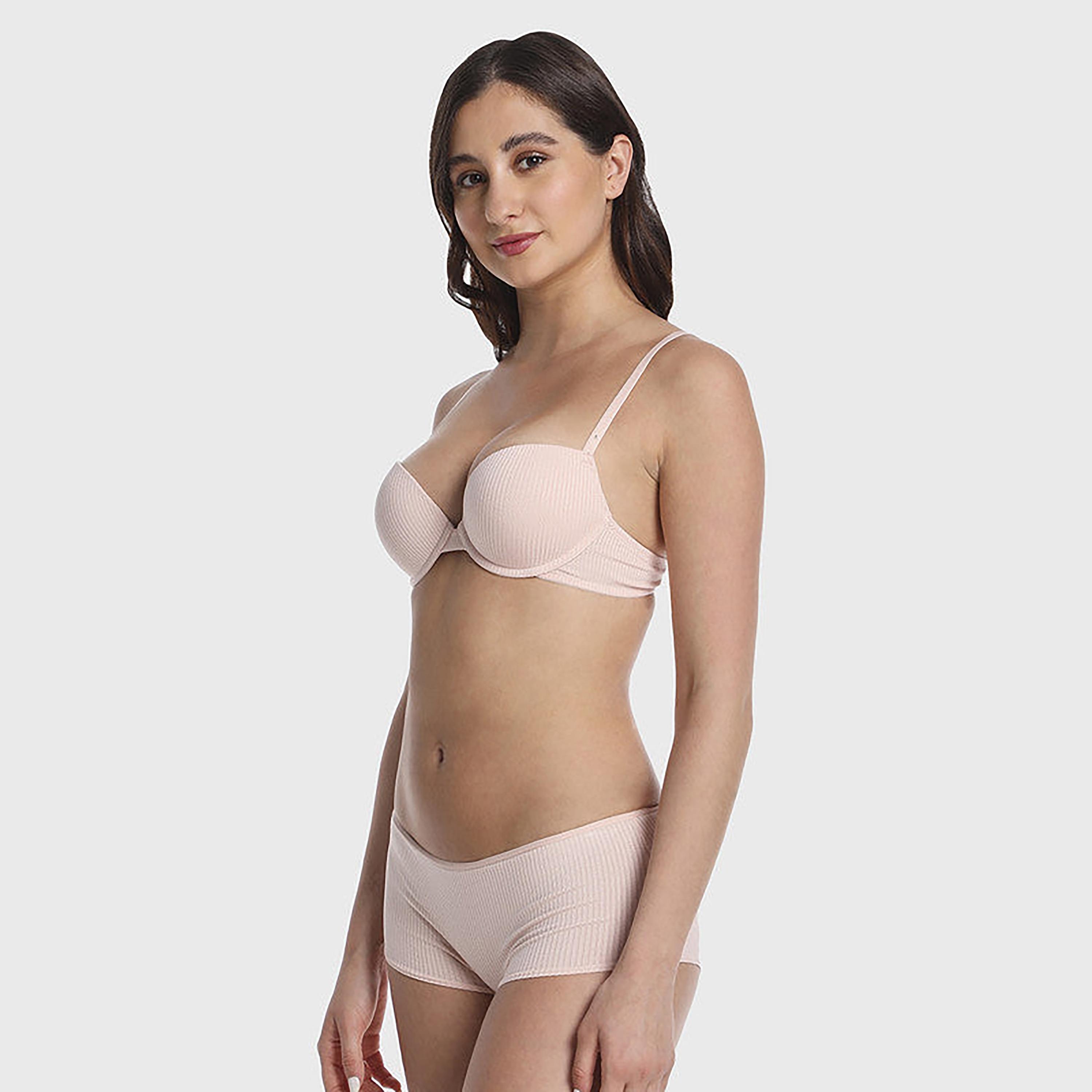 La Senza Full Coverage Trendy Pink Women's Boyshort Panties Briefs-women-clothing-lingerie-panties-image-6