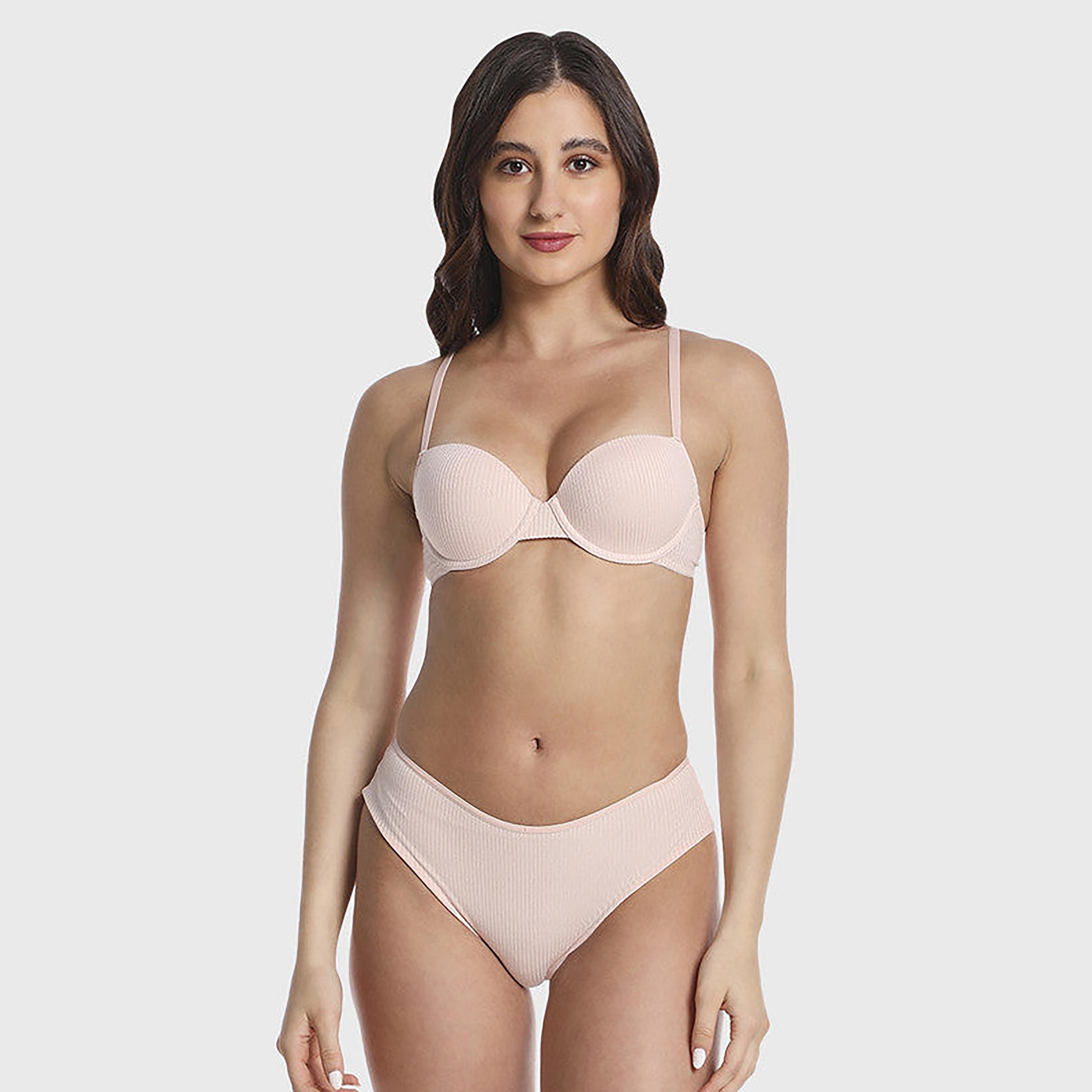 La Senza Medium Coverage Trendy Pink Women's Hipster Briefs-women-clothing-lingerie-panties-image-2