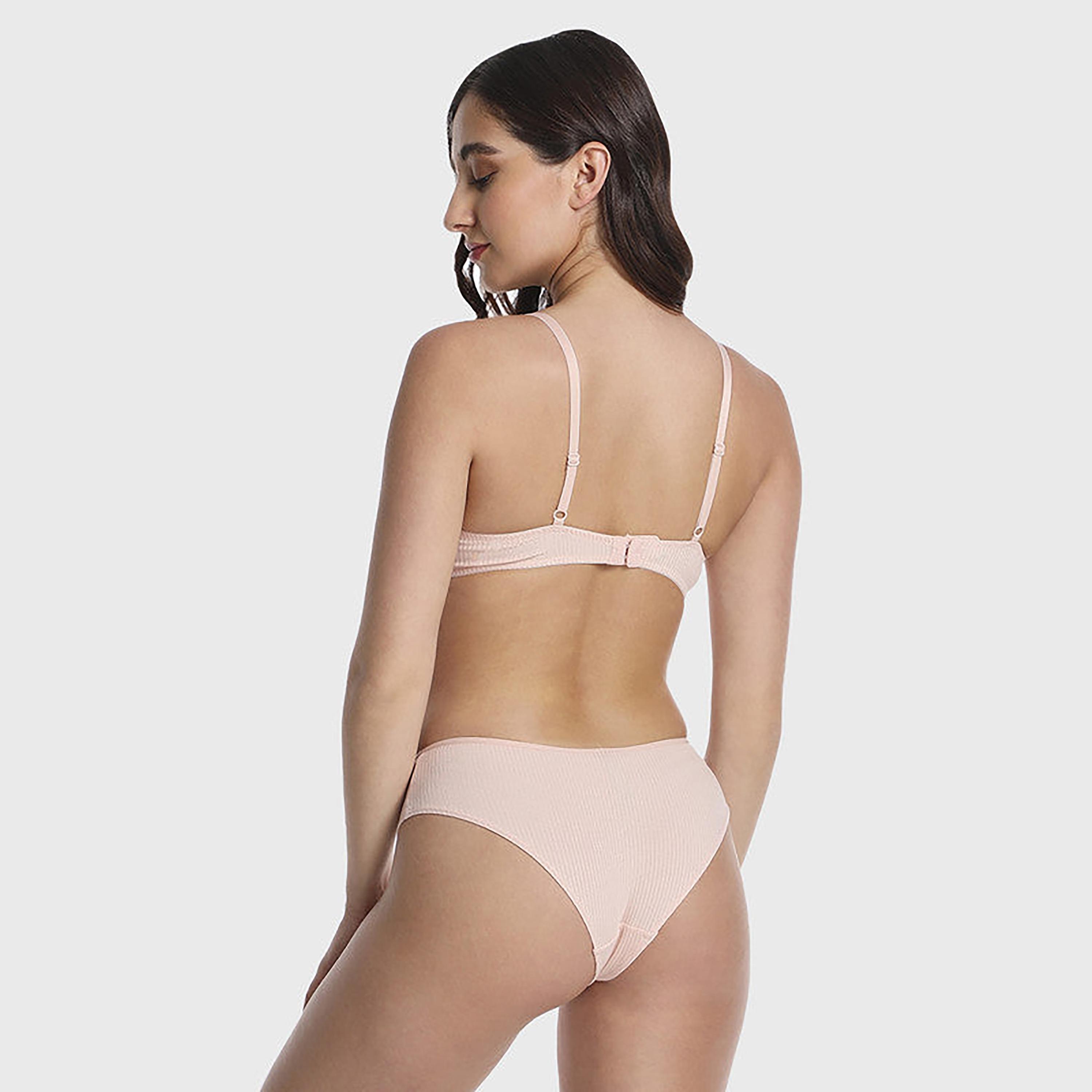 La Senza Medium Coverage Trendy Pink Women's Hipster Briefs-women-clothing-lingerie-panties-image-3