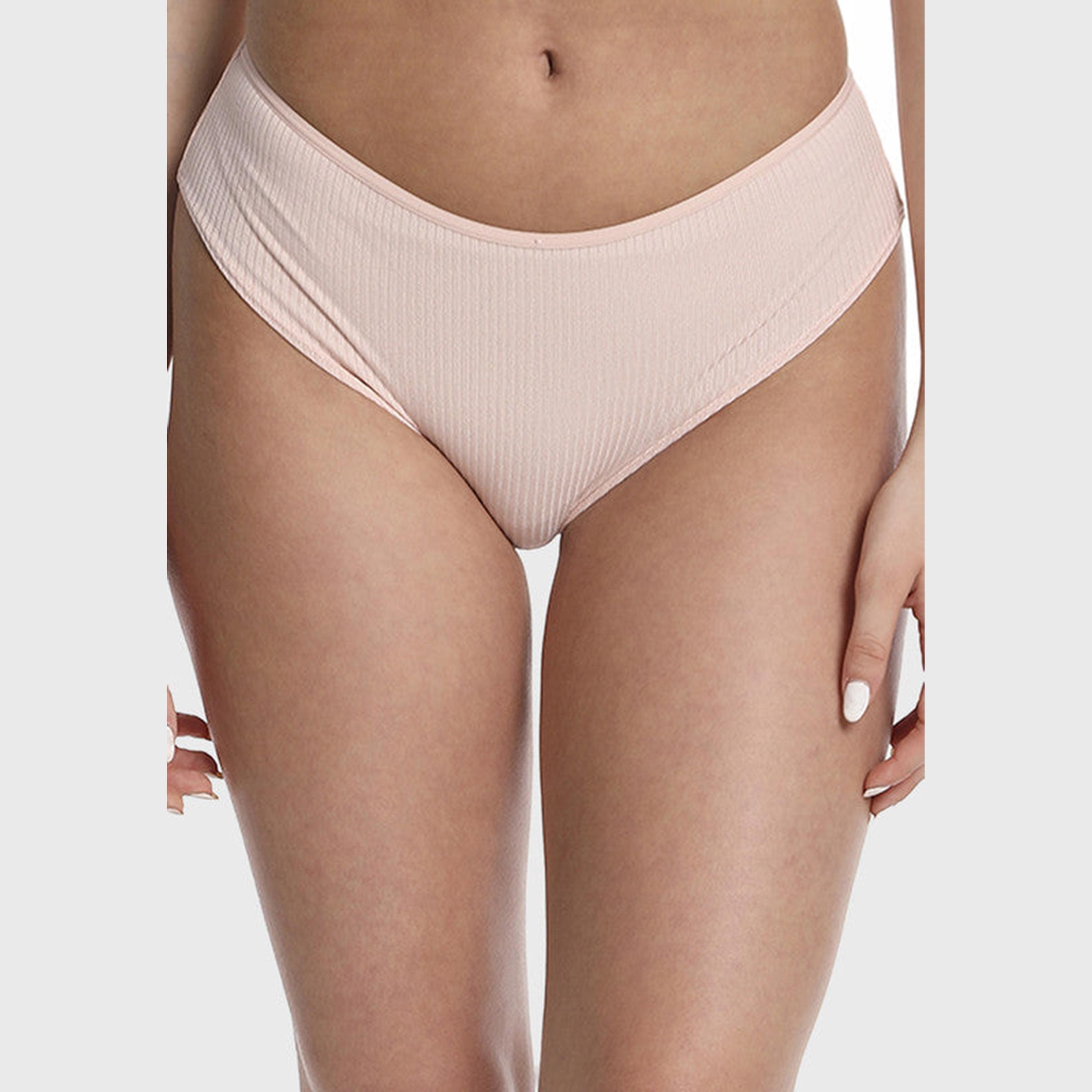 La Senza Medium Coverage Trendy Pink Women's Hipster Briefs-women-clothing-lingerie-panties-image-4