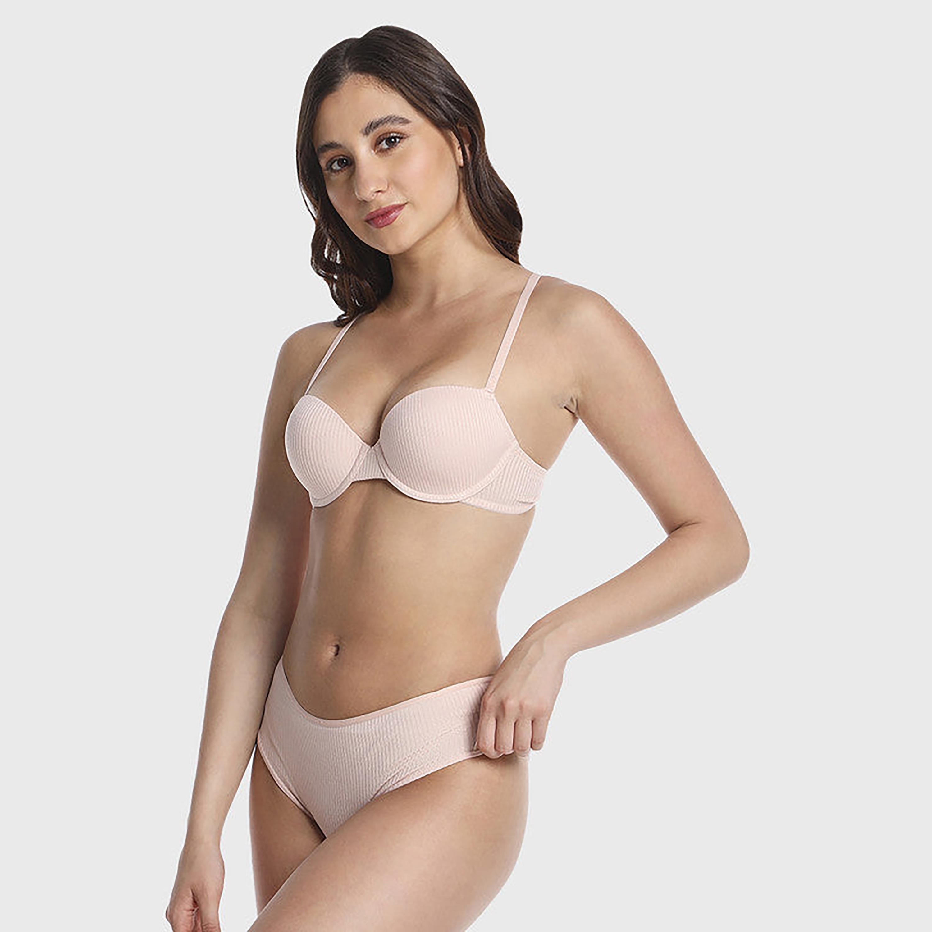 La Senza Medium Coverage Trendy Pink Women's Hipster Briefs-women-clothing-lingerie-panties-image-6