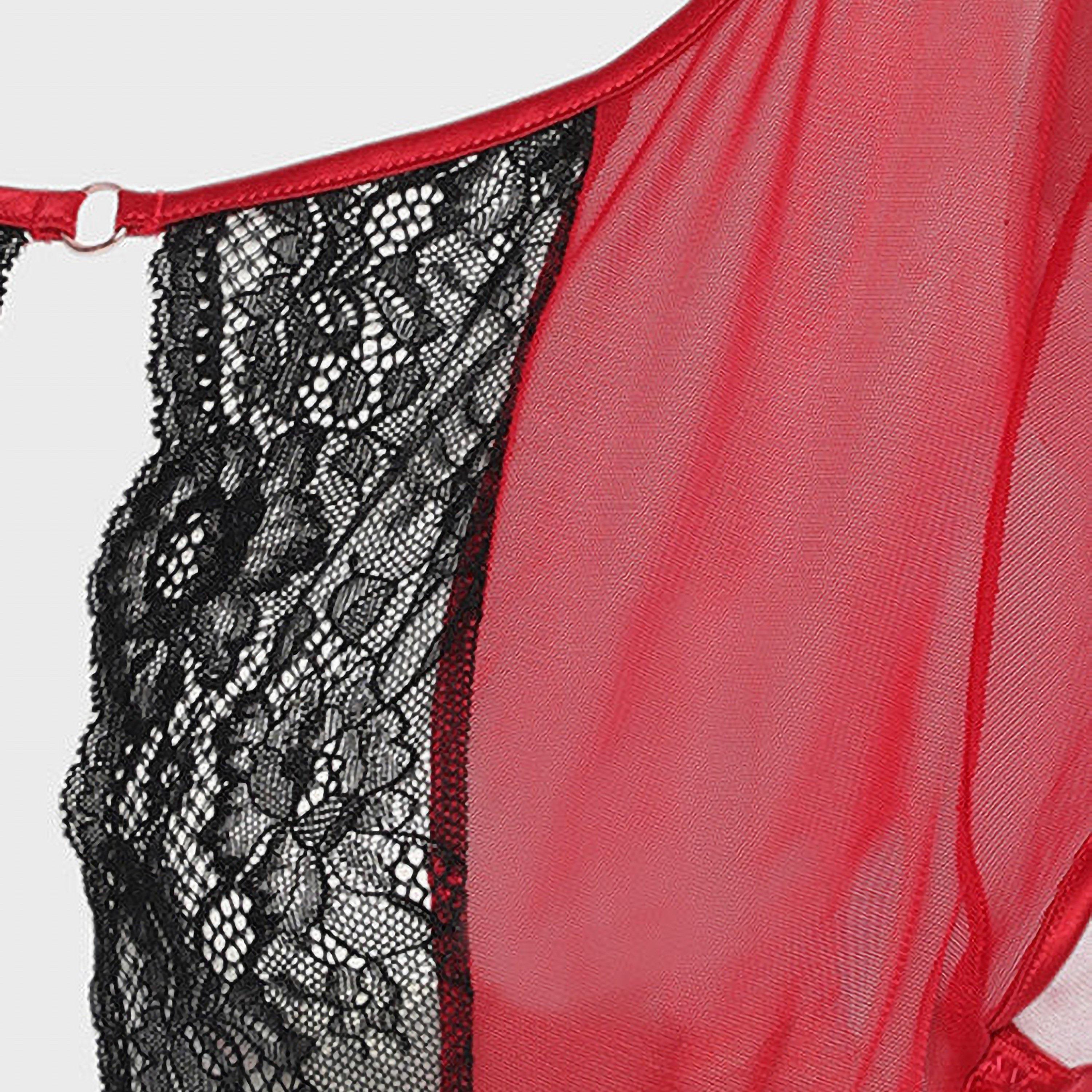 تفصيل دانتيل لا سينزا برقبة دائرية بأكمام قصيرة زي نوم نسائي-women-clothing-nightwear-pyjamas-tops-image-2