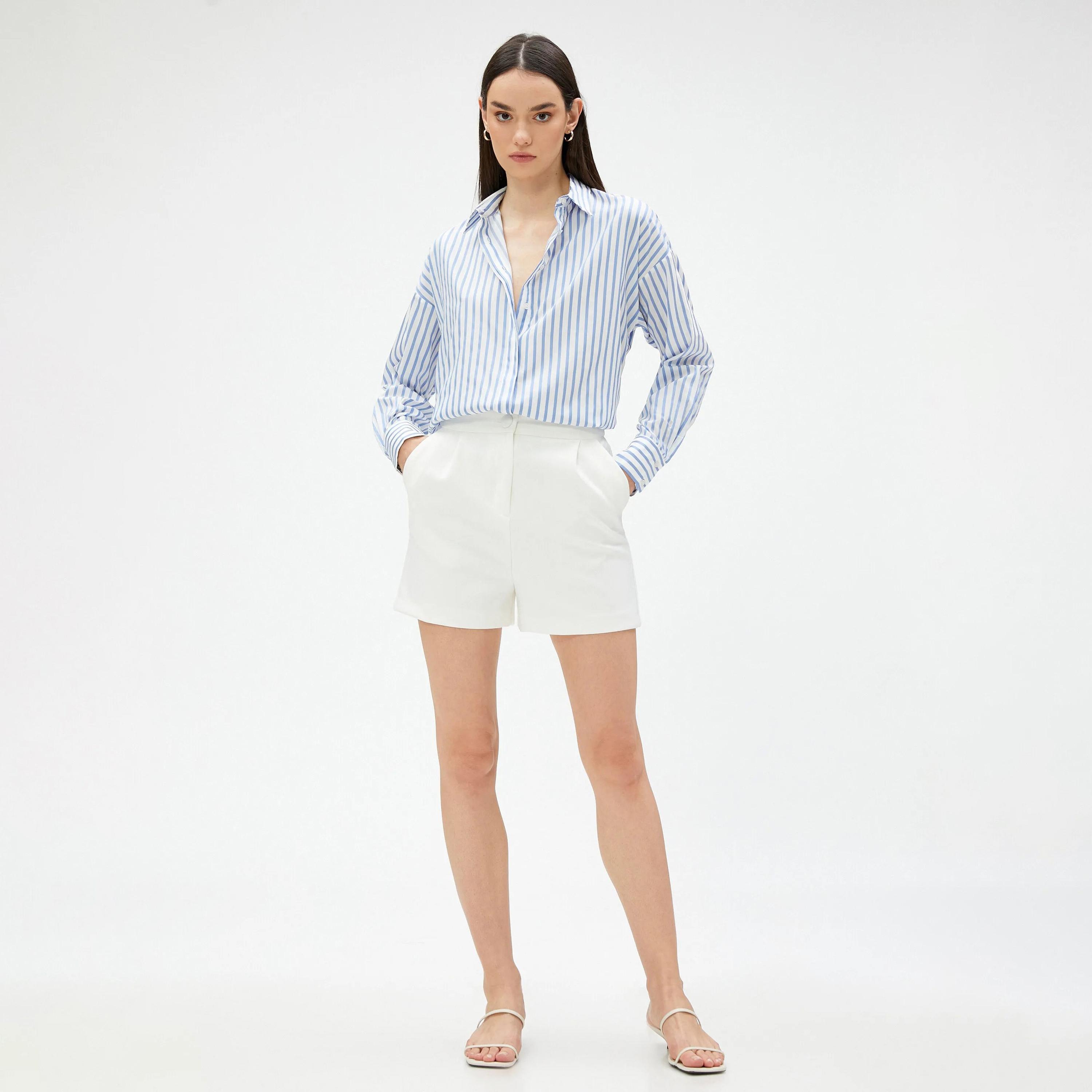 قميص نسائي مخطط باللون الأزرق من كوتون-women-clothing-shirtsandblouses-shirts-image-2