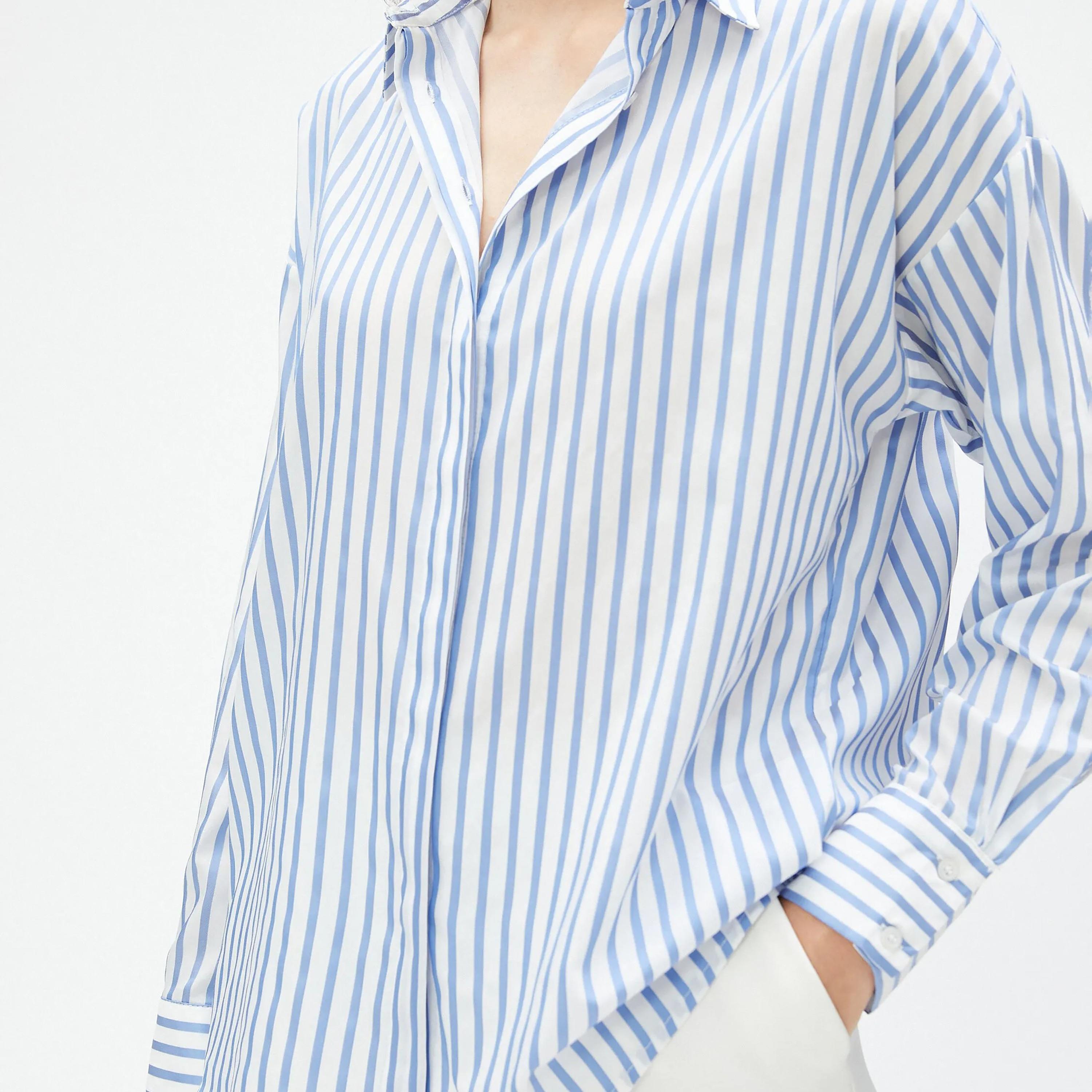 قميص نسائي مخطط باللون الأزرق من كوتون-women-clothing-shirtsandblouses-shirts-image-4