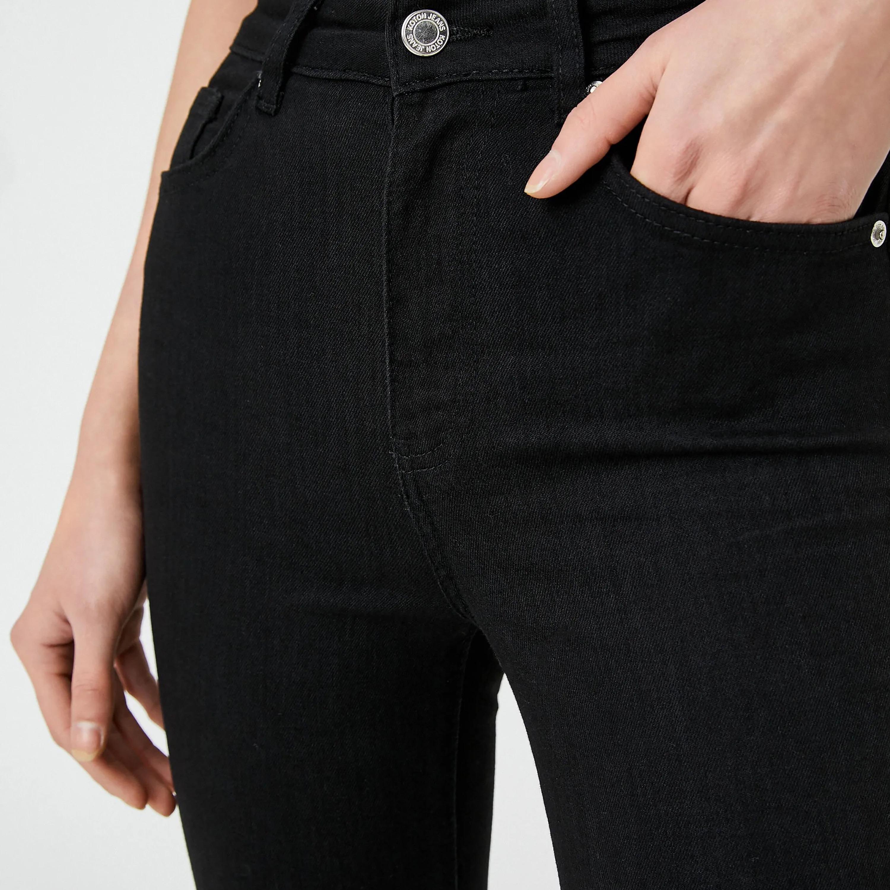 KOTON Skinny Fit Plain High-Rise Women's Jeans-women-clothing-bottoms-jeans-image-4