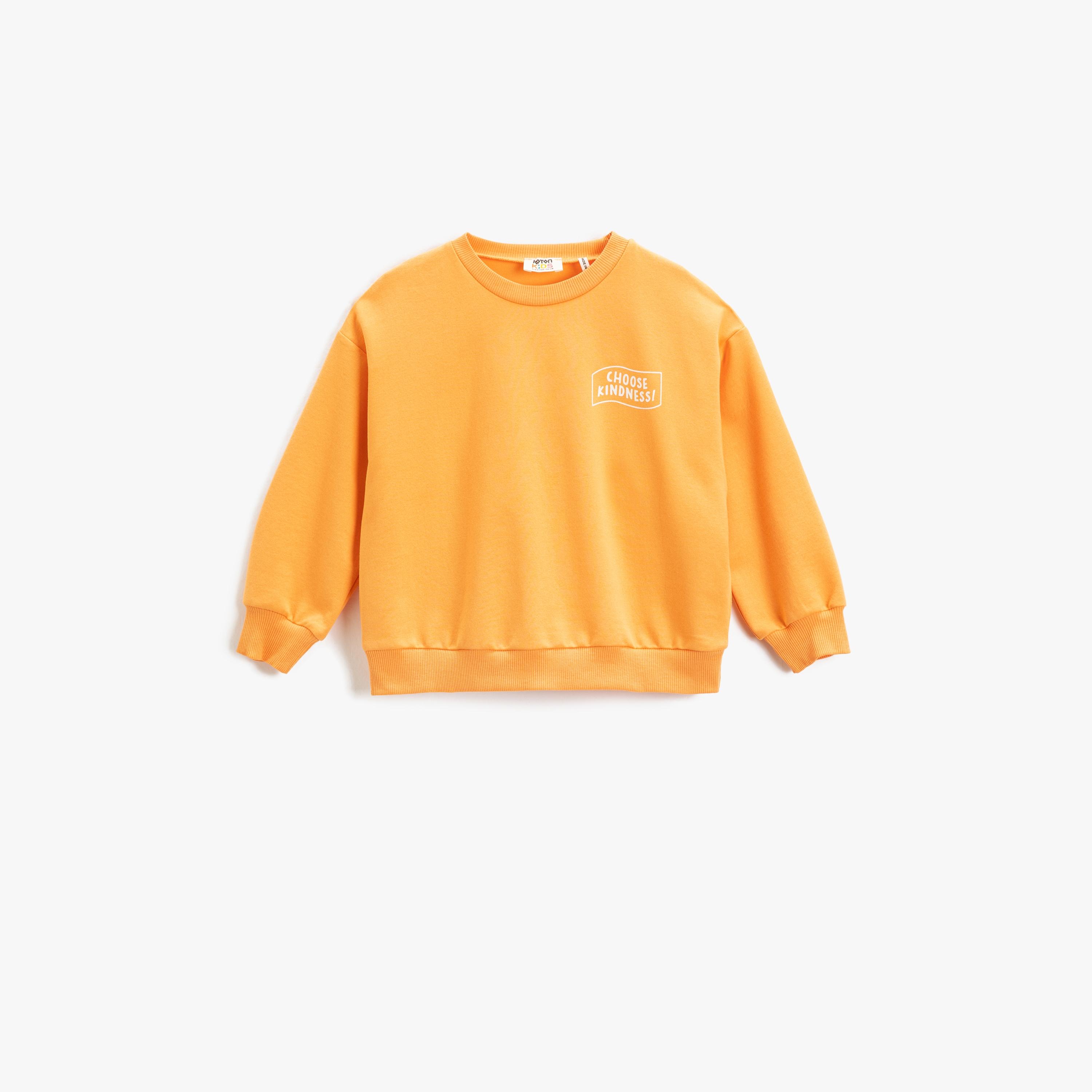 Koton Long Sleeves Round Neck Printed Sweatshirt-girls-clothing-sweatshirts-image-1