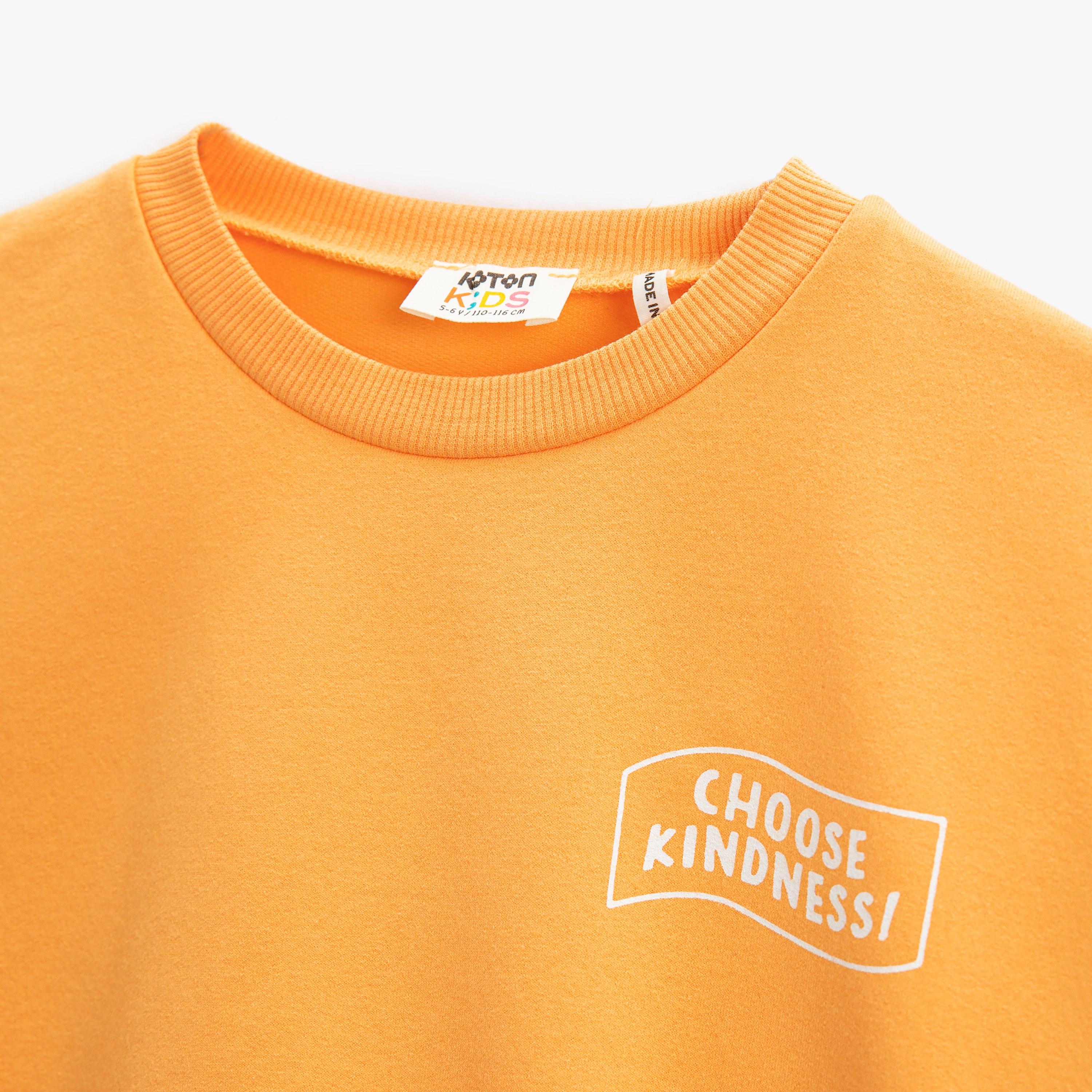 Koton Long Sleeves Round Neck Printed Sweatshirt-girls-clothing-sweatshirts-image-3