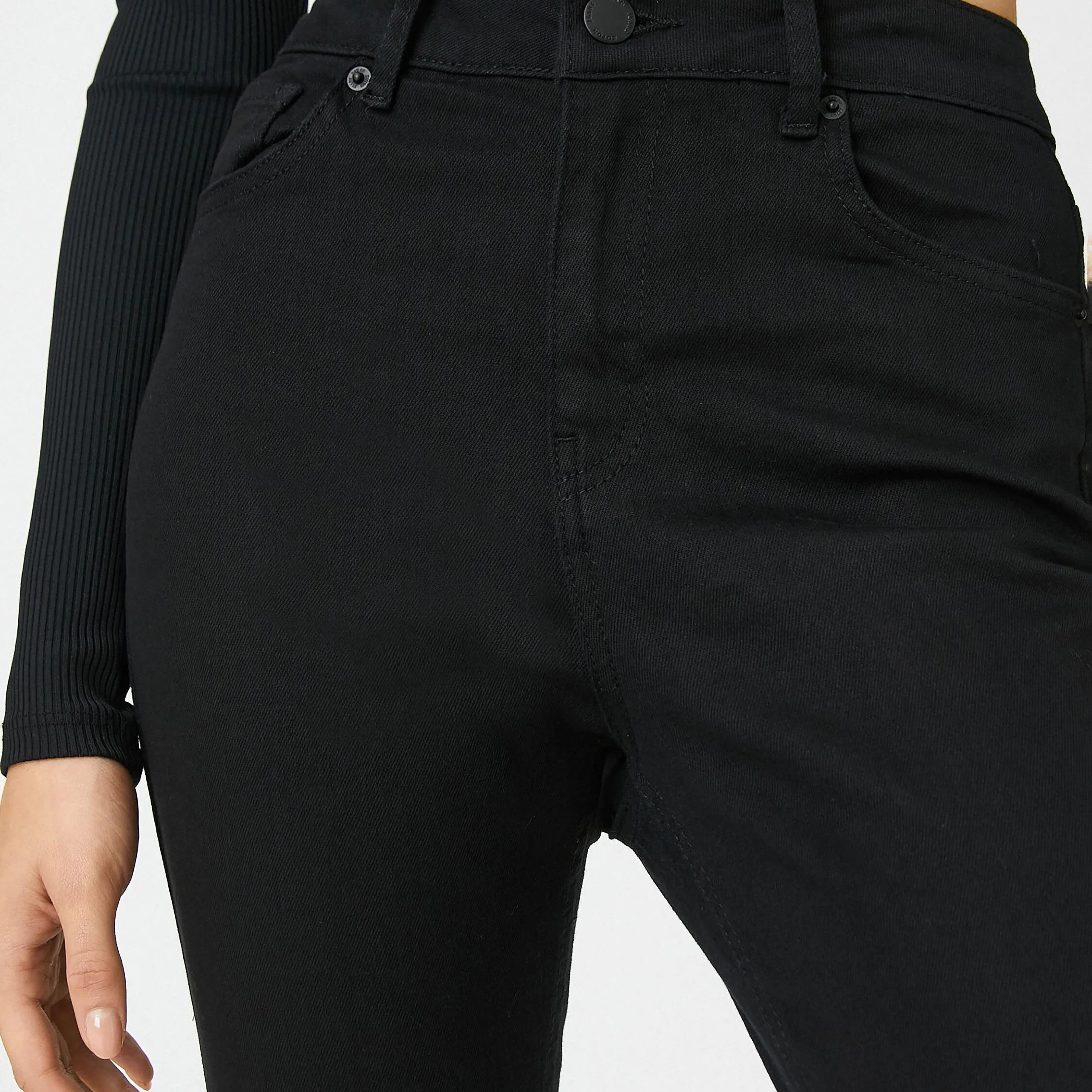 KOTON Skinny Fit Plain High-Rise Women's Jeans-women-clothing-bottoms-jeans-image-4