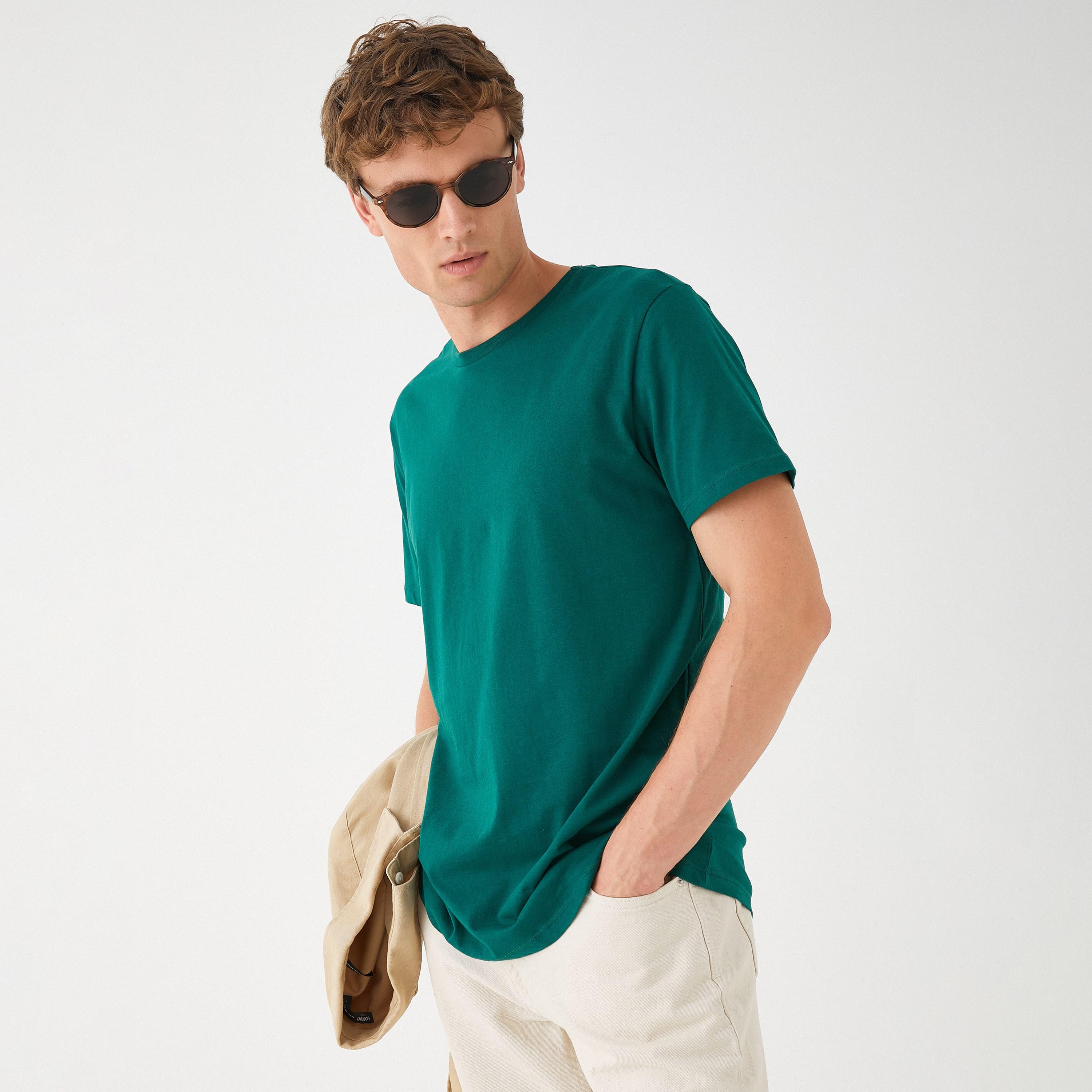 KOTON Plain Crew Neck Short Sleeves Men's T-Shirt-men-clothing-tshirtsandpolos-tshirts-image-2