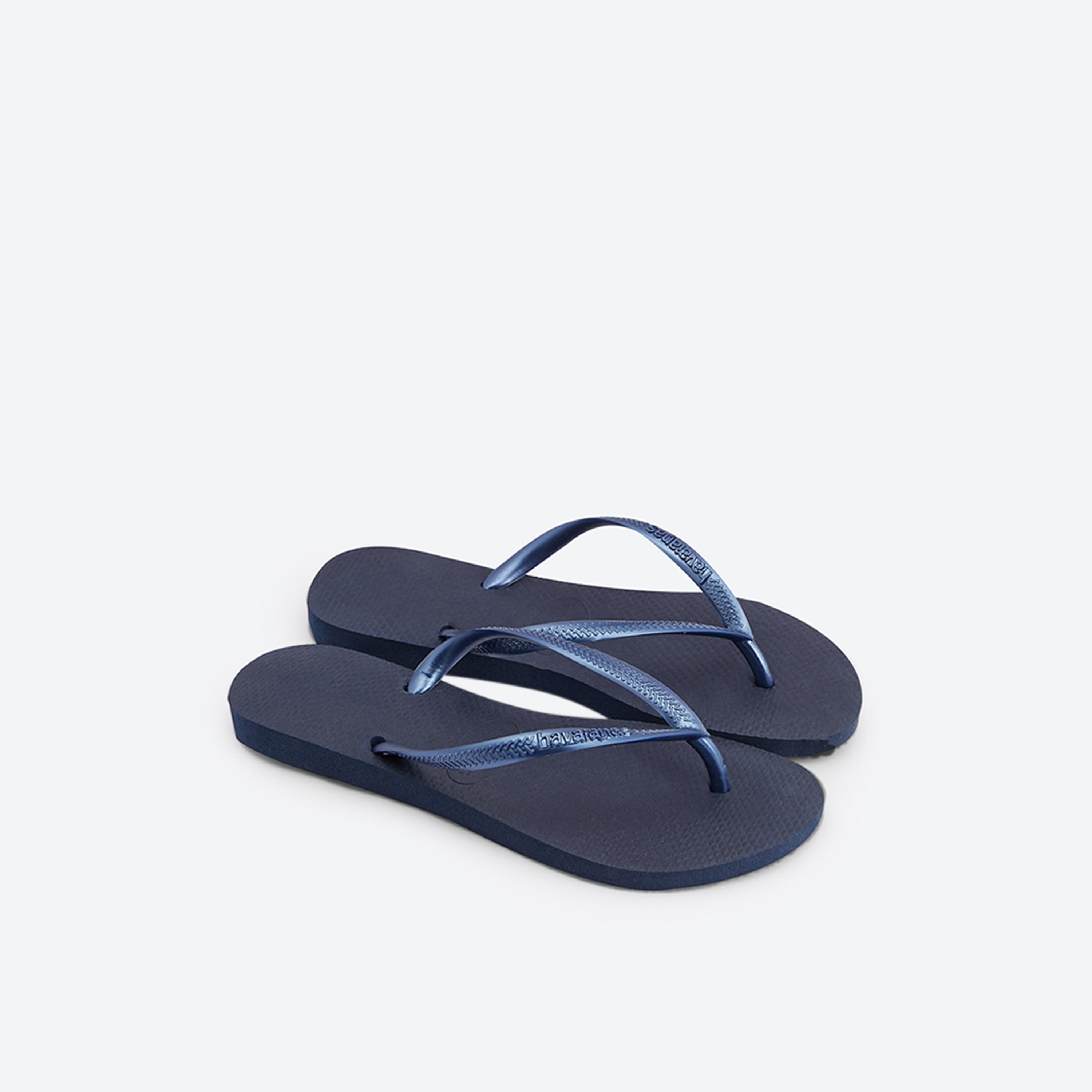 Havaianas Women's Slip-On Flat Slim Thong Slippers | 4000030-0555-women-shoes-flipflopsandslides-image-3