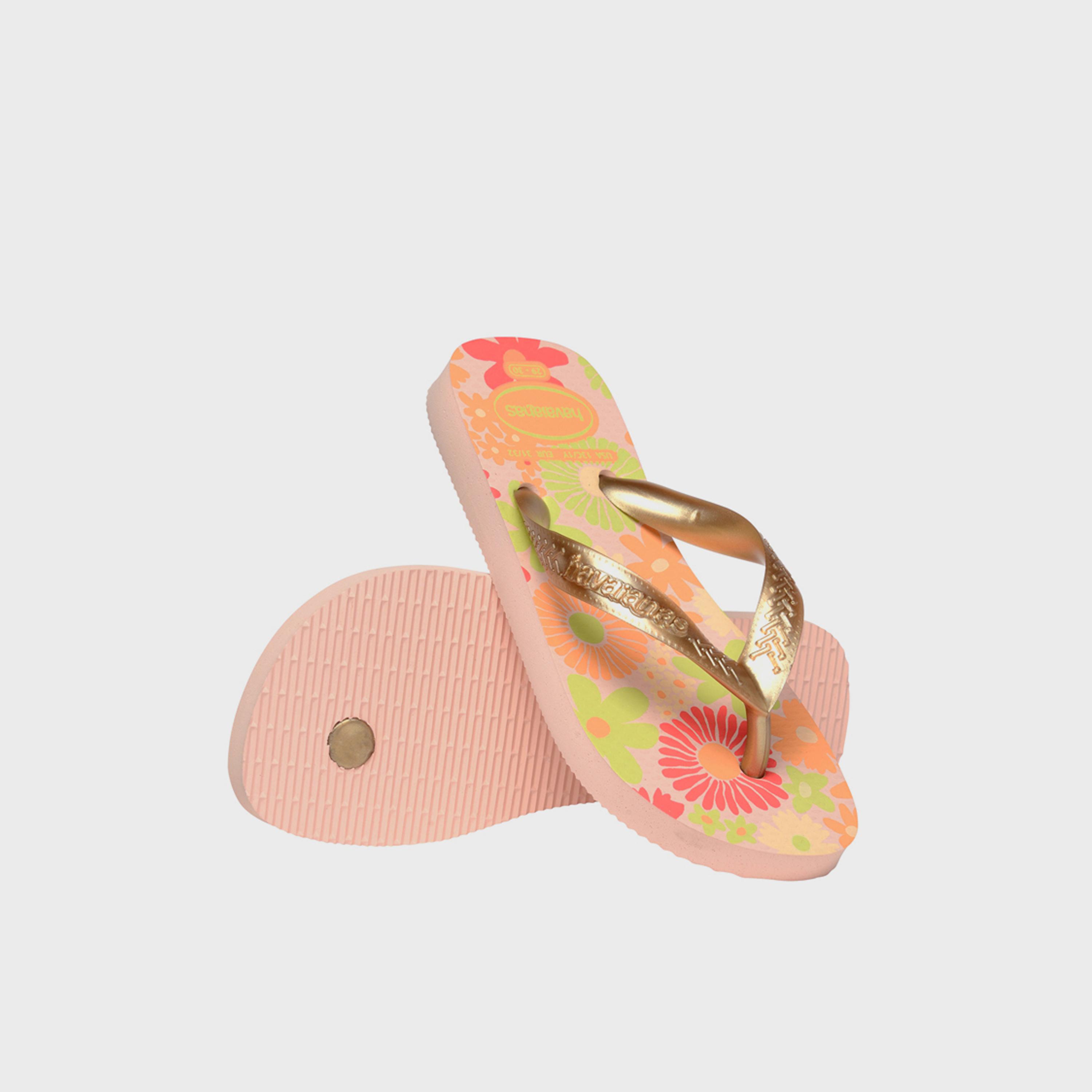 Havaianas Girls Slip-On  Flores Thong Slippers | 4000052-0076-girls-shoes-flipflopsandslides-image-4