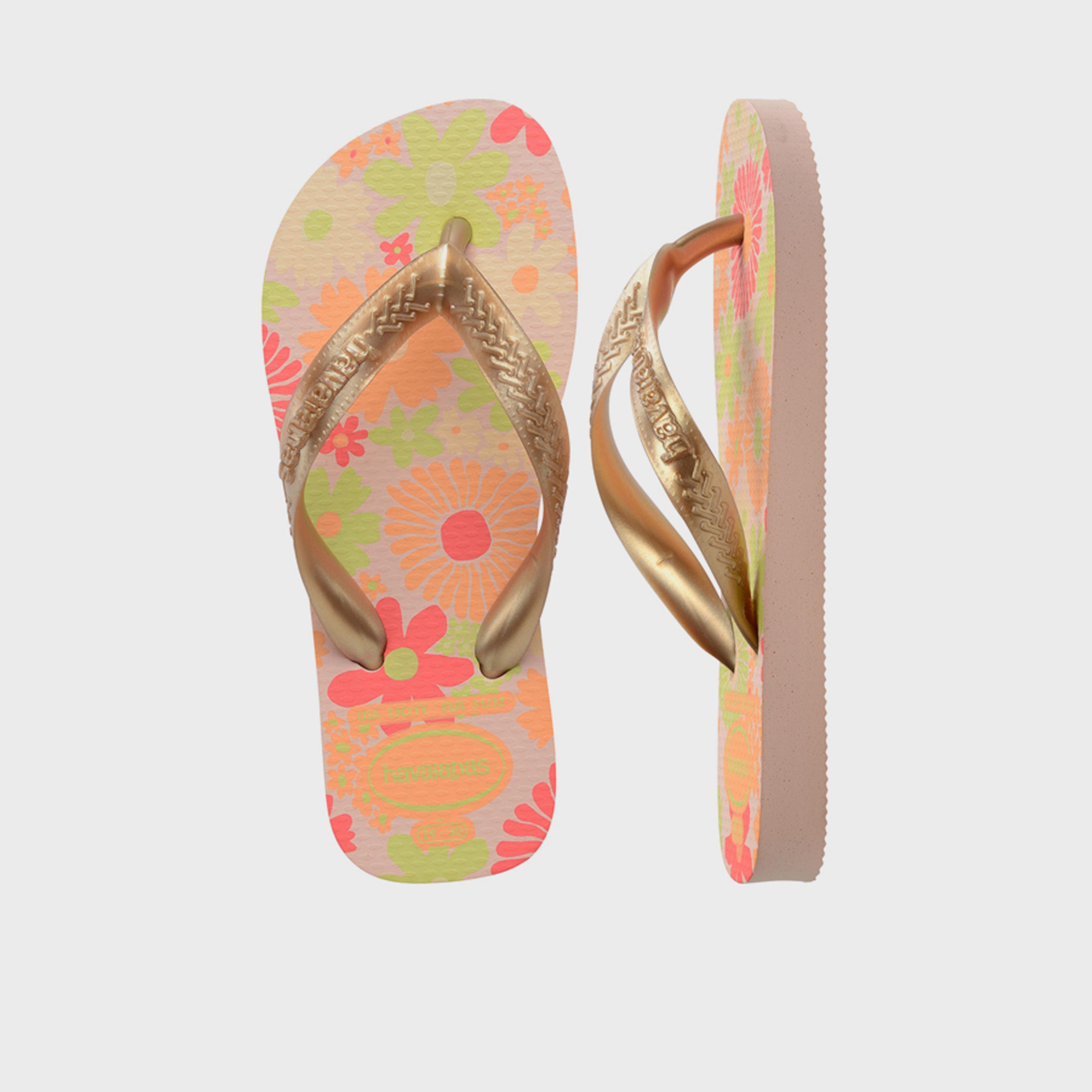 Havaianas Girls Slip-On  Flores Thong Slippers | 4000052-0076-girls-shoes-flipflopsandslides-image-5
