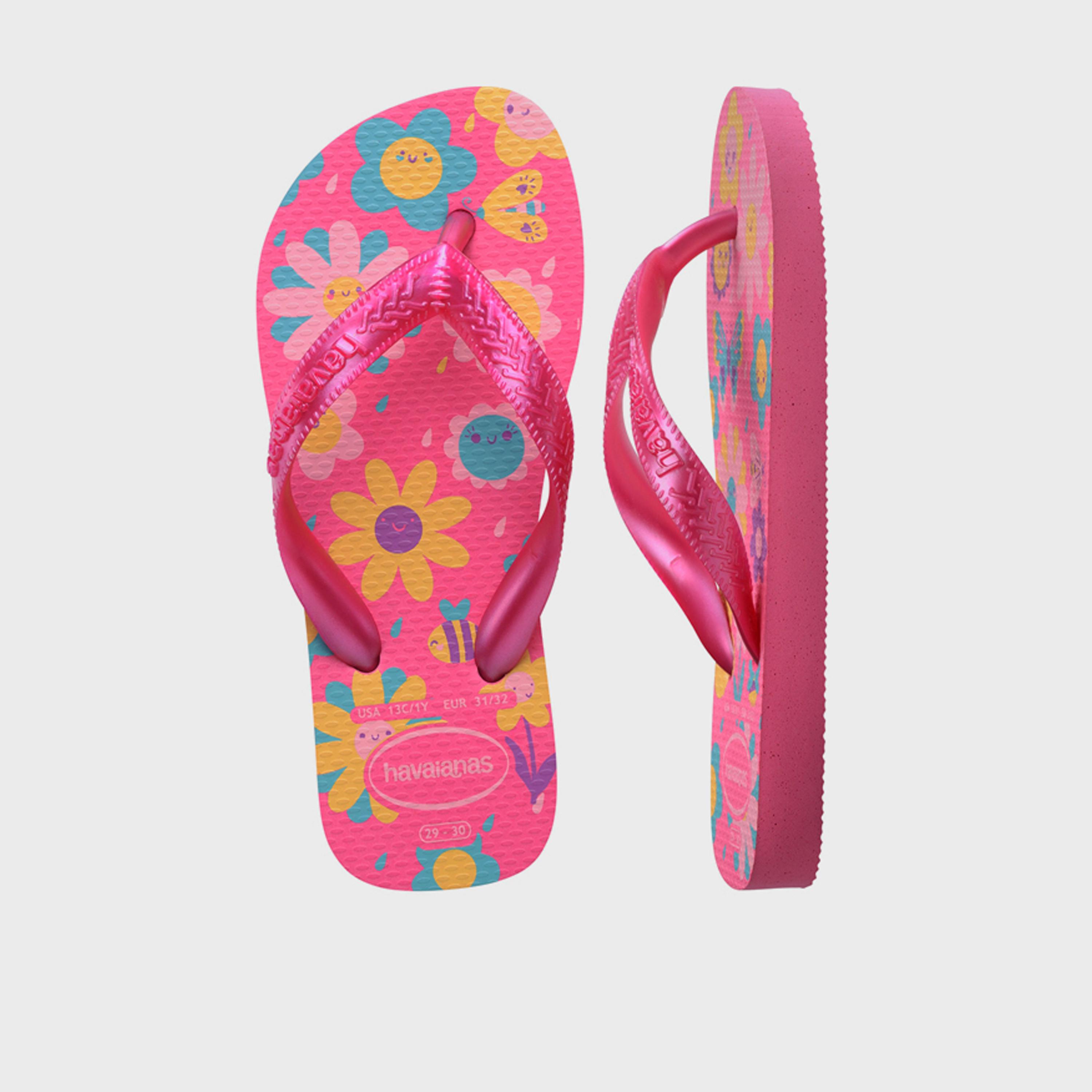 Havaianas Girls Slip-On  Flores Thong Slippers | 4000052-2933-girls-shoes-flipflopsandslides-image-5