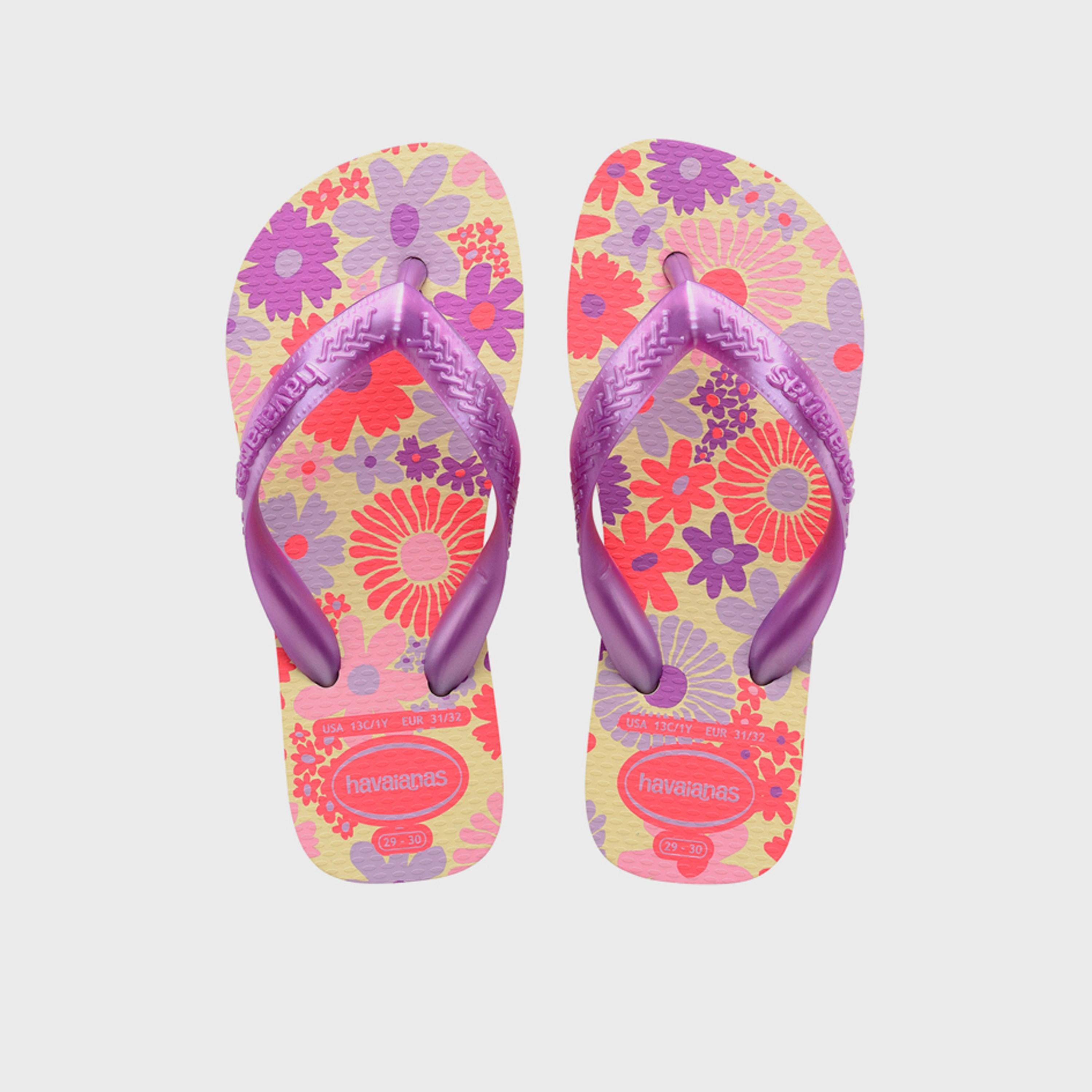 Havaianas Kids Slip-On  Flores Thong Slippers | 4000052-9256-boys-shoes-flipflopsandslides-image-1