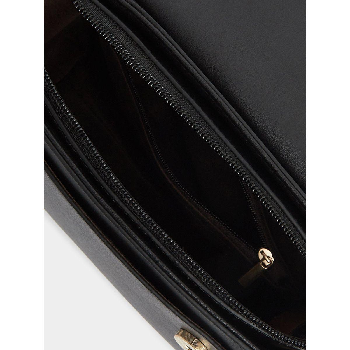 Styli Buckle Detail Handbag with Detachable Strap-women-bagsandwallets-handbags-image-5