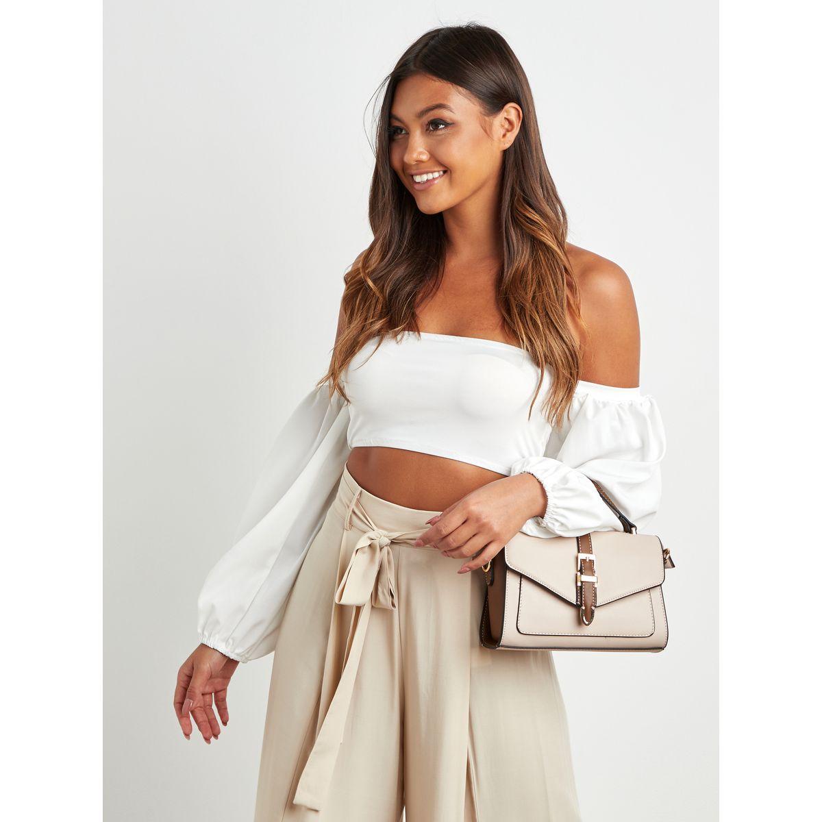 Styli Buckle Detail Handbag with Detachable Strap-women-bagsandwallets-handbags-image-2