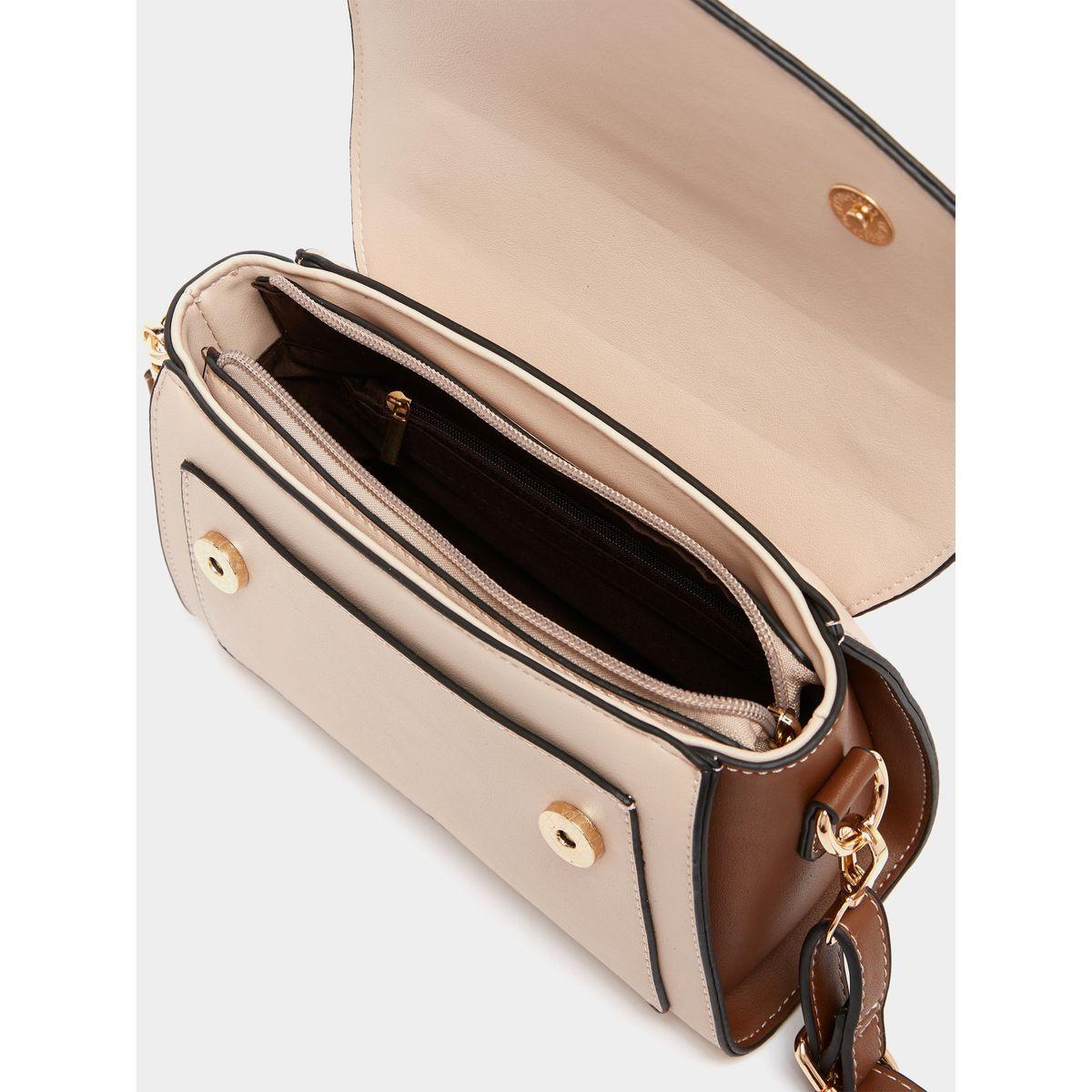 Styli Buckle Detail Handbag with Detachable Strap-women-bagsandwallets-handbags-image-5