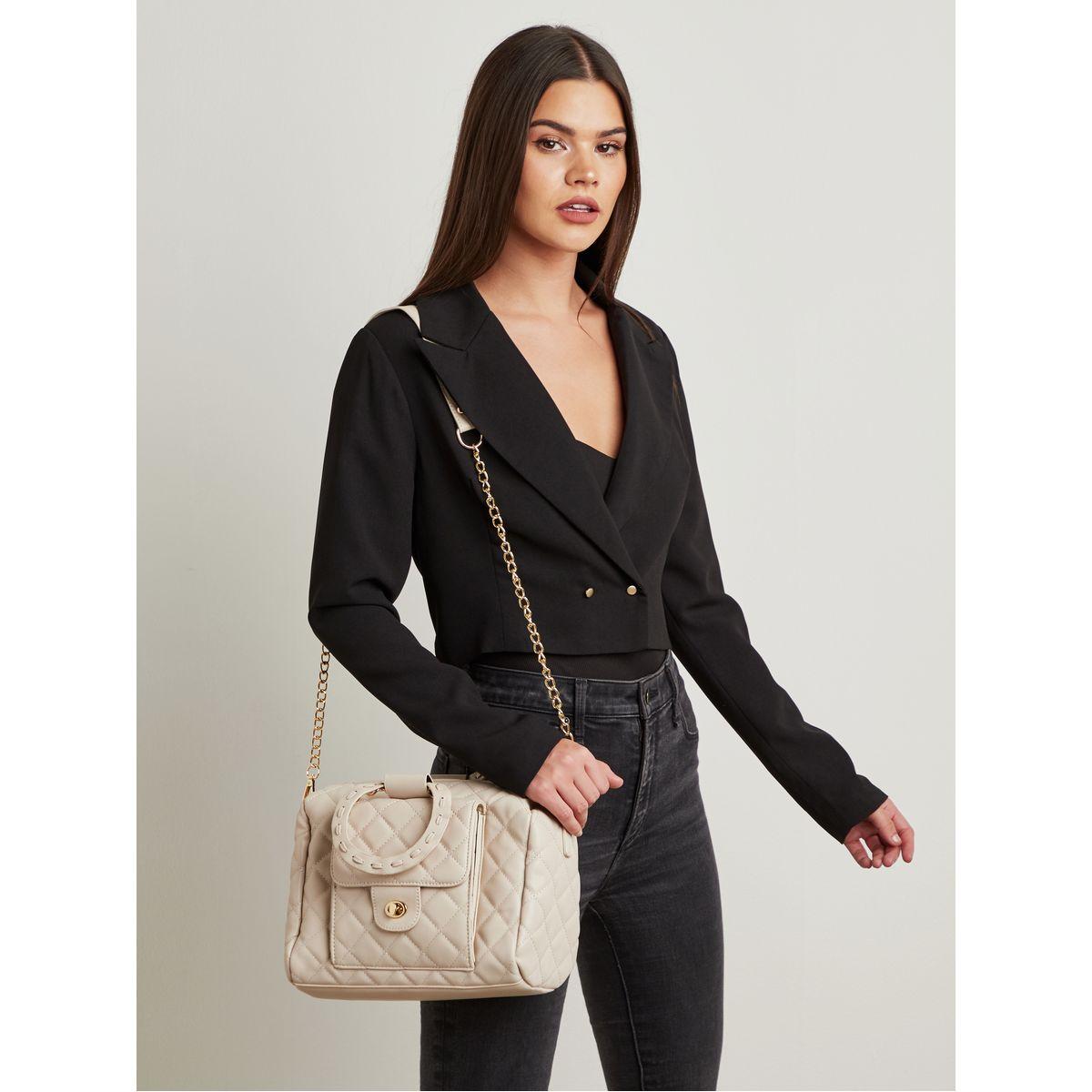 Styli Embellished Round Top Handle Quilted Handbag-women-bagsandwallets-handbags-image-2