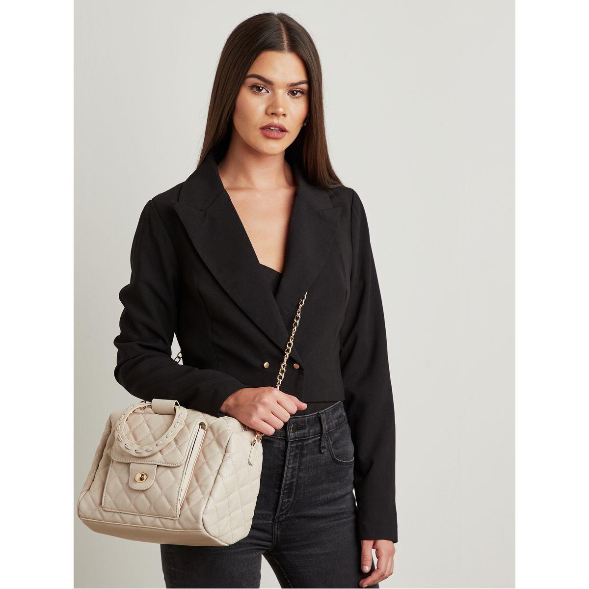 Styli Embellished Round Top Handle Quilted Handbag-women-bagsandwallets-handbags-image-3