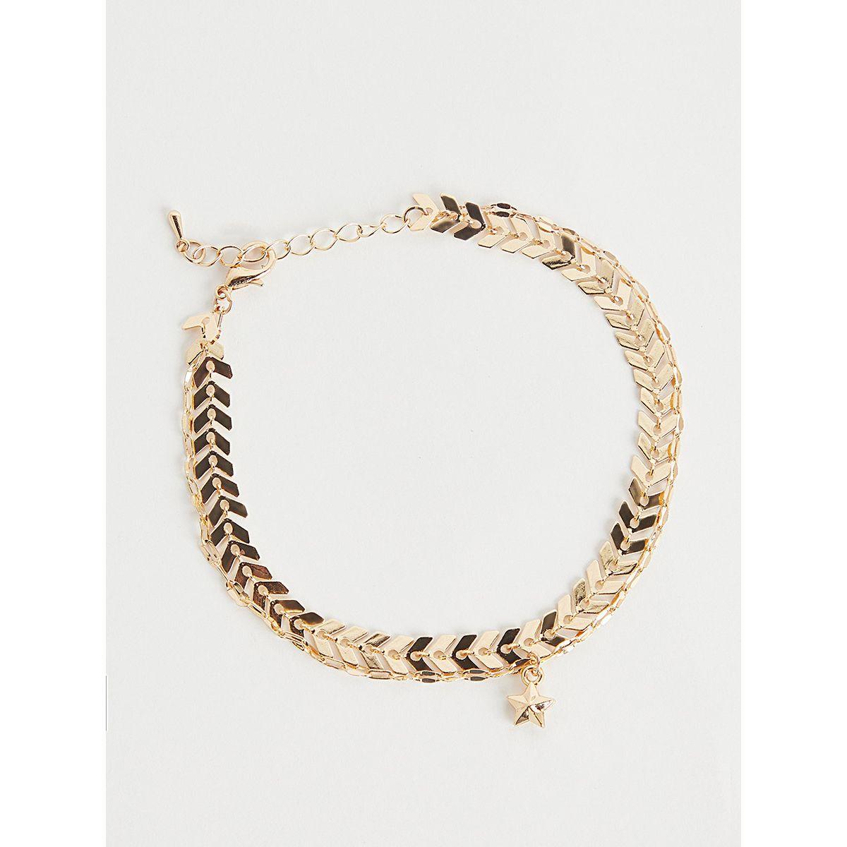 Styli Arrown Chain Layered Anklet-women-watchesandjewellery-jewellery-anklets-image-3