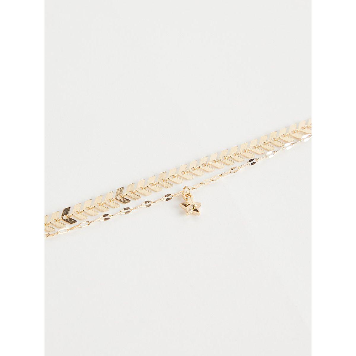 Styli Arrown Chain Layered Anklet-women-watchesandjewellery-jewellery-anklets-image-6