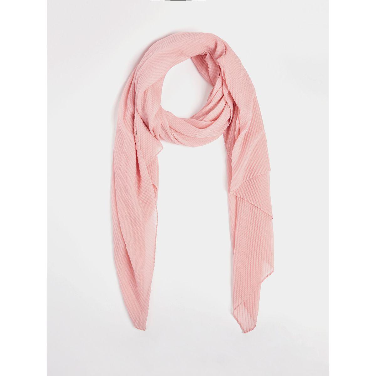 Styli Pleated Textured Scarf-women-winterwear-scarves-image-1