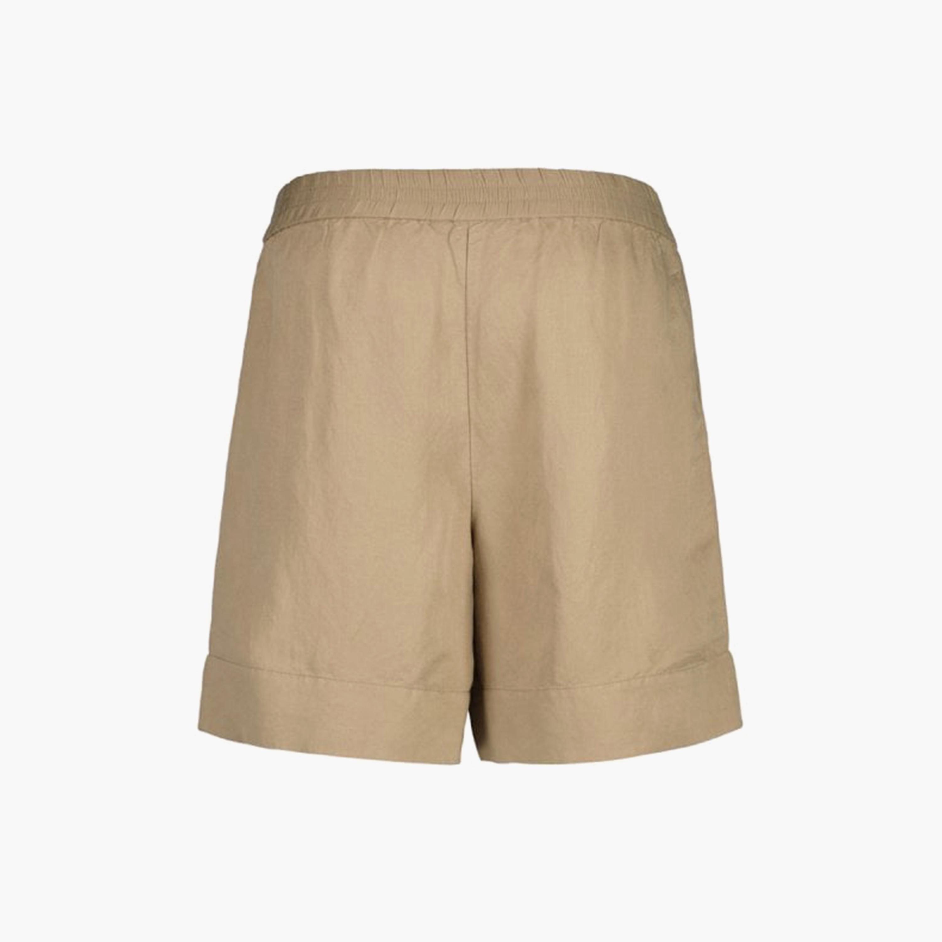 Gant Plain Mid-Rise Elasticated Waist Shorts-women-clothing-bottoms-shorts-image-2