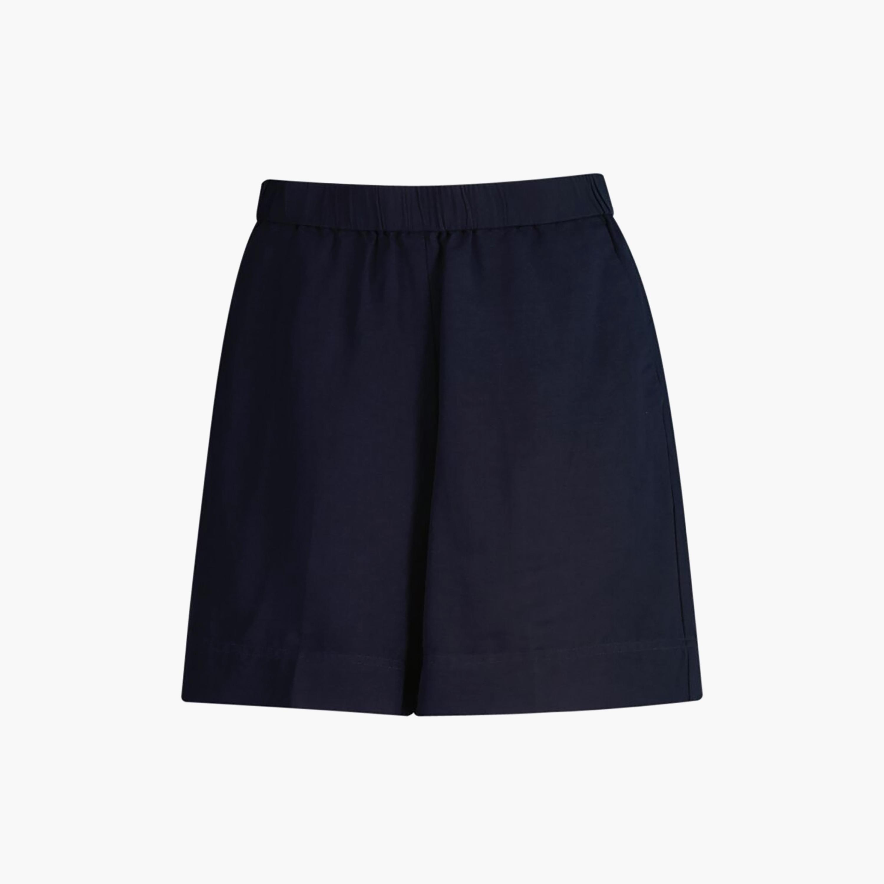 Gant Plain Mid Rise Elasticated Waist Women's Shorts-women-clothing-bottoms-shorts-image-6