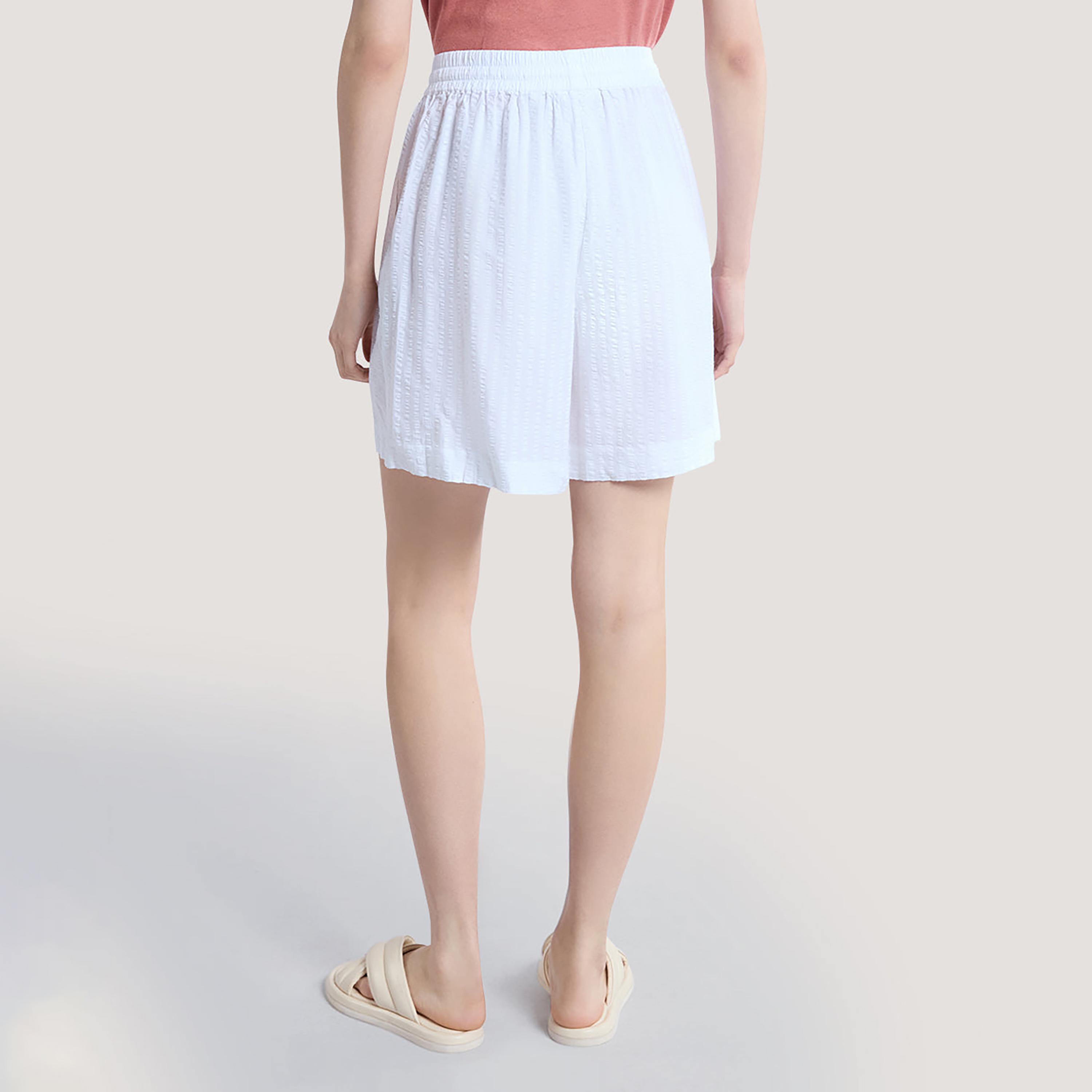 Gant Striped Seersucker Mid Rise Drawstring Waist Women's Shorts-women-clothing-bottoms-shorts-image-4