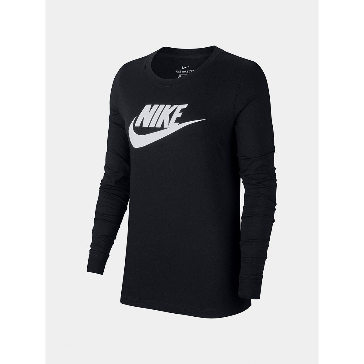Nike Essential Long Sleeves Icon Futura Printed T-shirt-women-clothing-tshirts-image-1