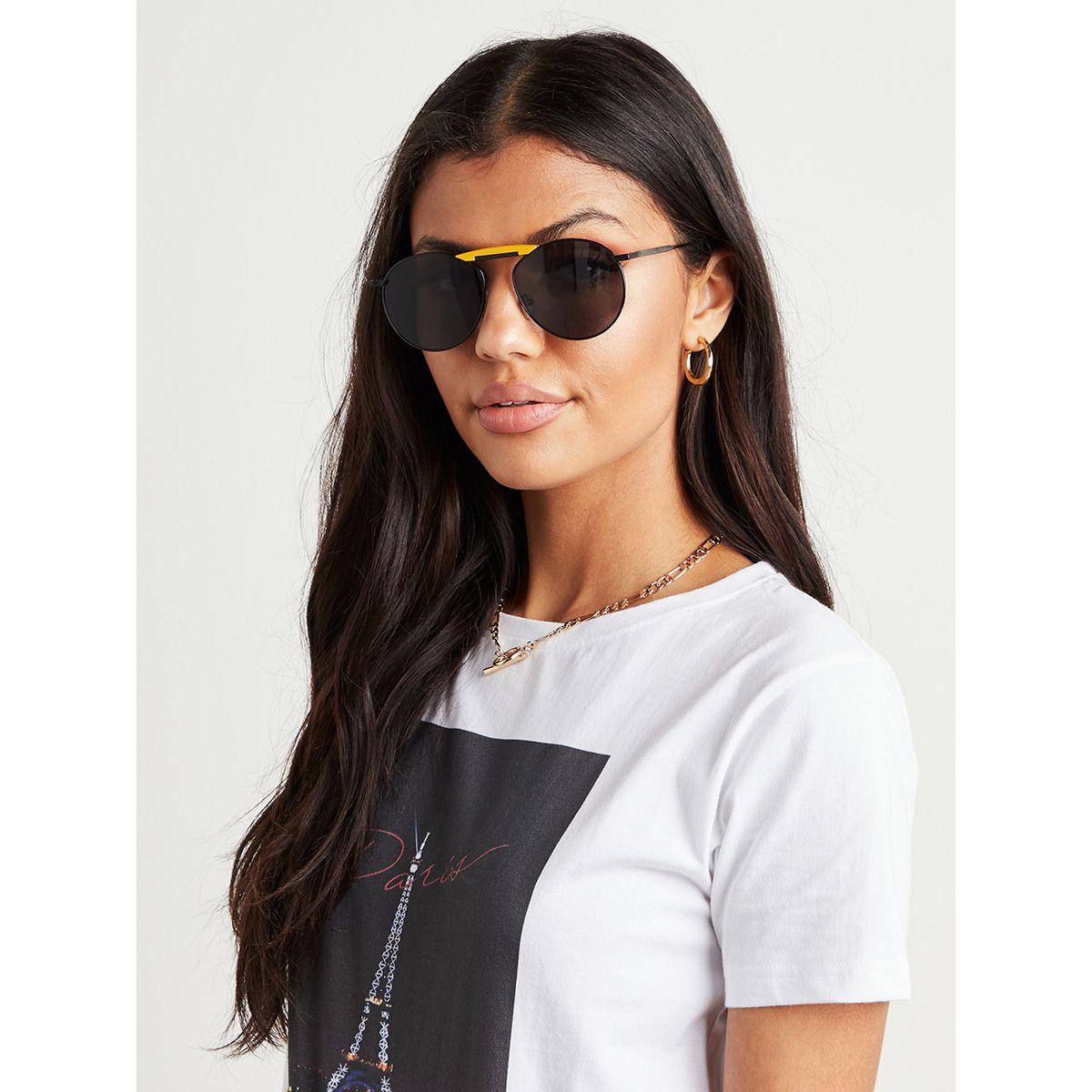Styli Unisex Top Bridge Round Sunglasses-men-sunglasses-image-6
