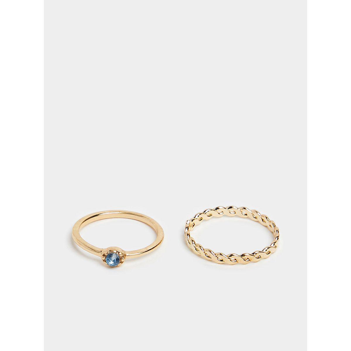 مجموعة من 8 خواتم مزخرفة من ستايلي-women-watchesandjewellery-jewellery-rings-image-4