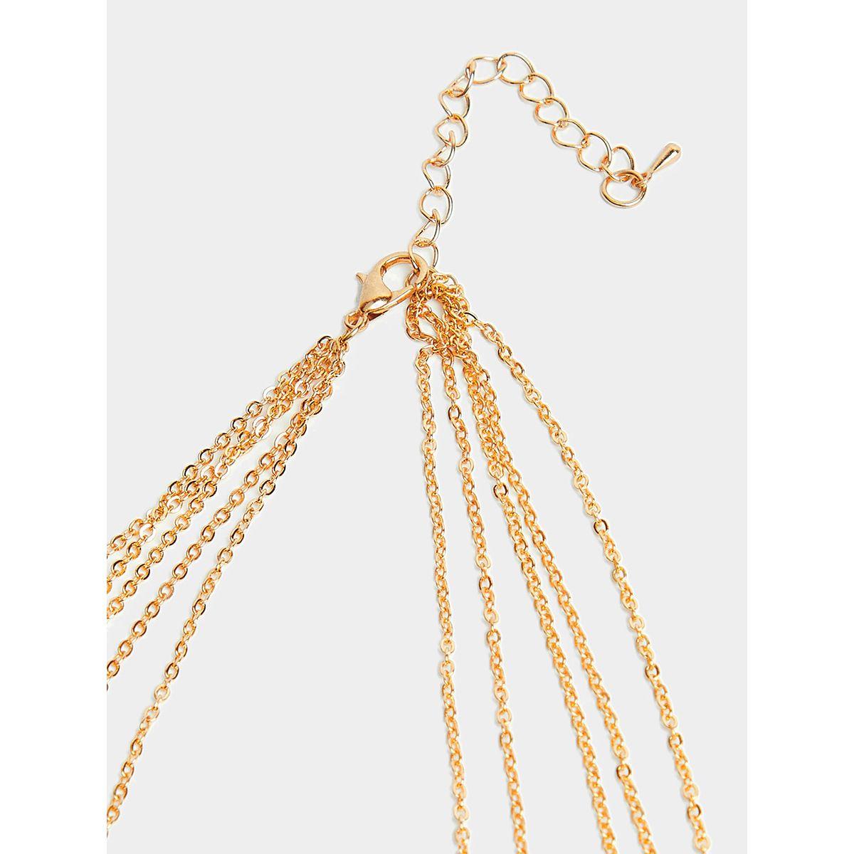 Styli Star and Moon Drop Detail Layered Necklace-women-watchesandjewellery-jewellery-necklacesandpendants-image-4