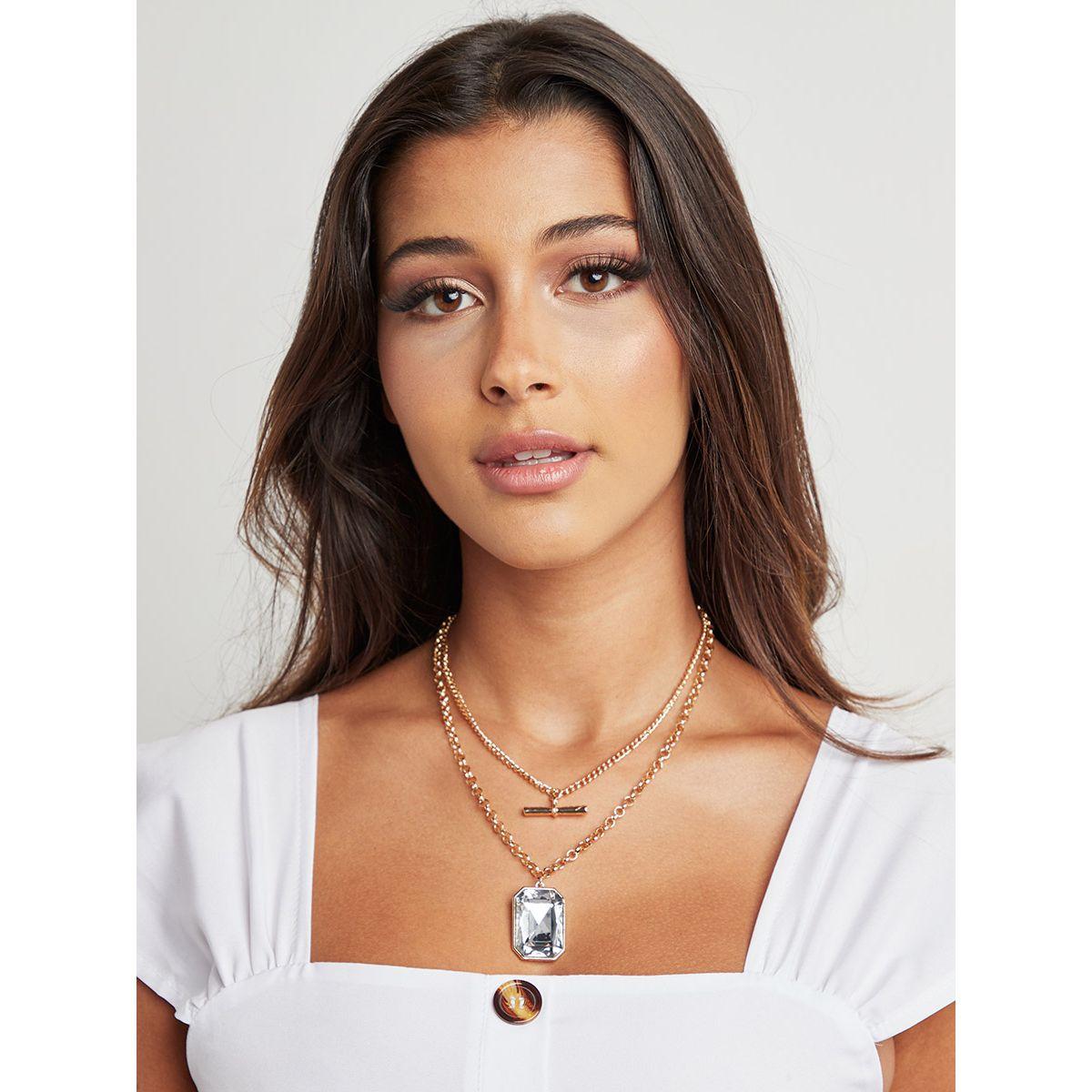 سلسلة بطبقات وتفاصيل متدلية من ستايلي-women-watchesandjewellery-jewellery-necklacesandpendants-image-2