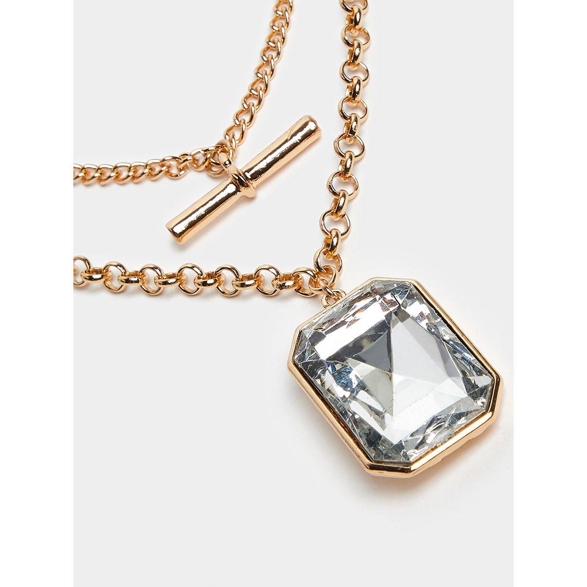 Styli Cristal Stone Pendant Layer Necklace-women-watchesandjewellery-jewellery-necklacesandpendants-image-3