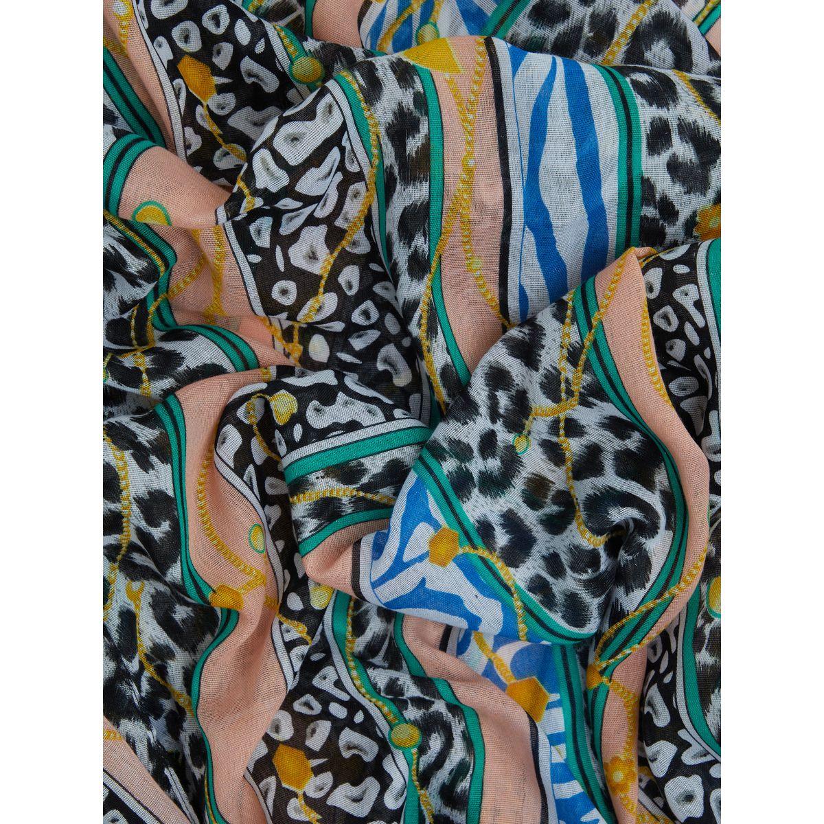 Styli Raw Edge Mix Printed Scarf-women-winterwear-scarves-image-4