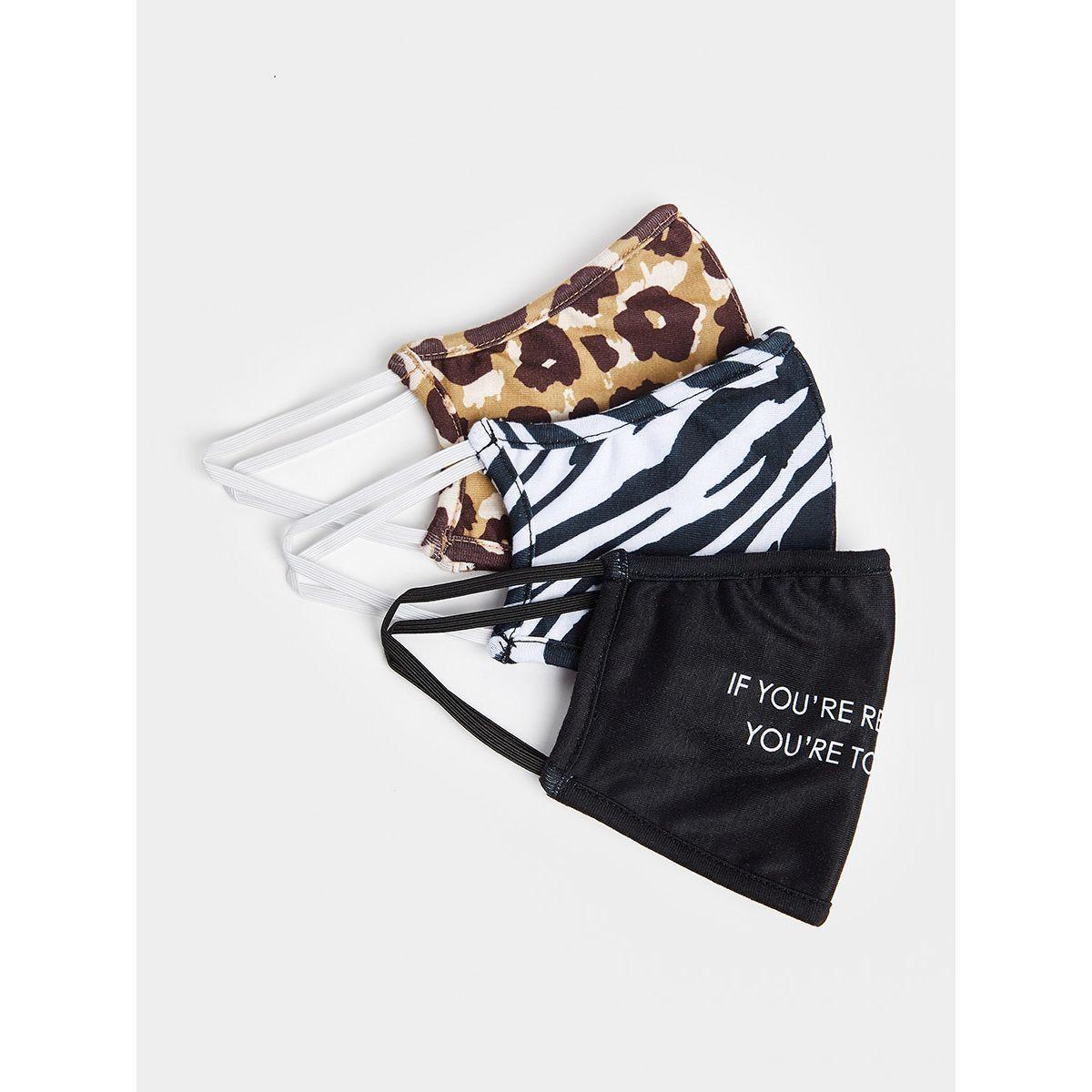 Styli Pack of 3 - Printed Face Mask with Elasticated Straps-women-clothingaccessories-fashionmasks-image-1