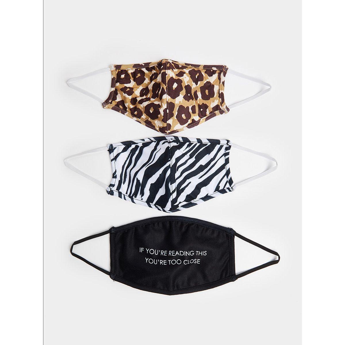 Styli Pack of 3 - Printed Face Mask with Elasticated Straps-women-clothingaccessories-fashionmasks-image-3