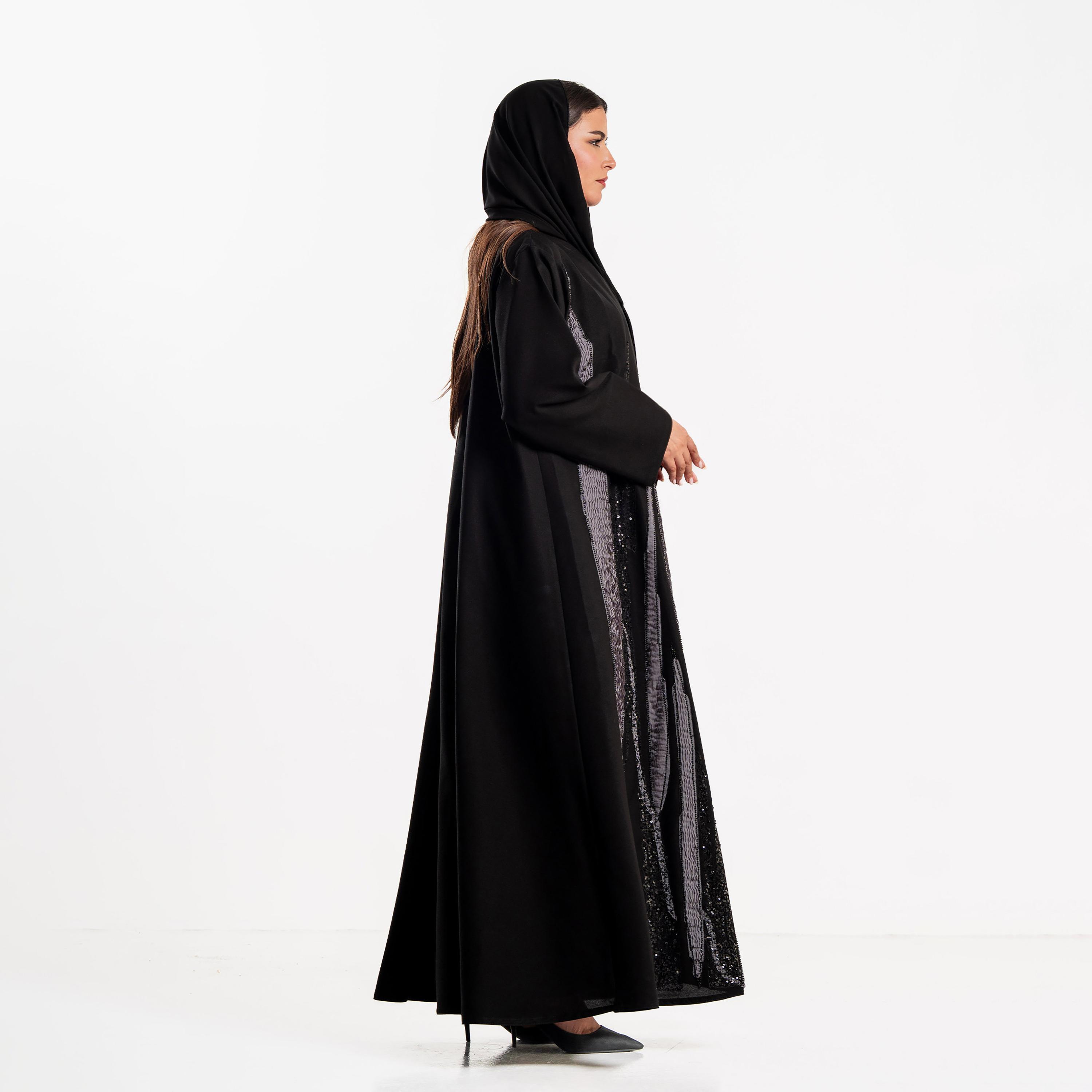 Zahiyh Sequined Women's Abaya with Hijab-women-arabicclothing-abayas-image-3